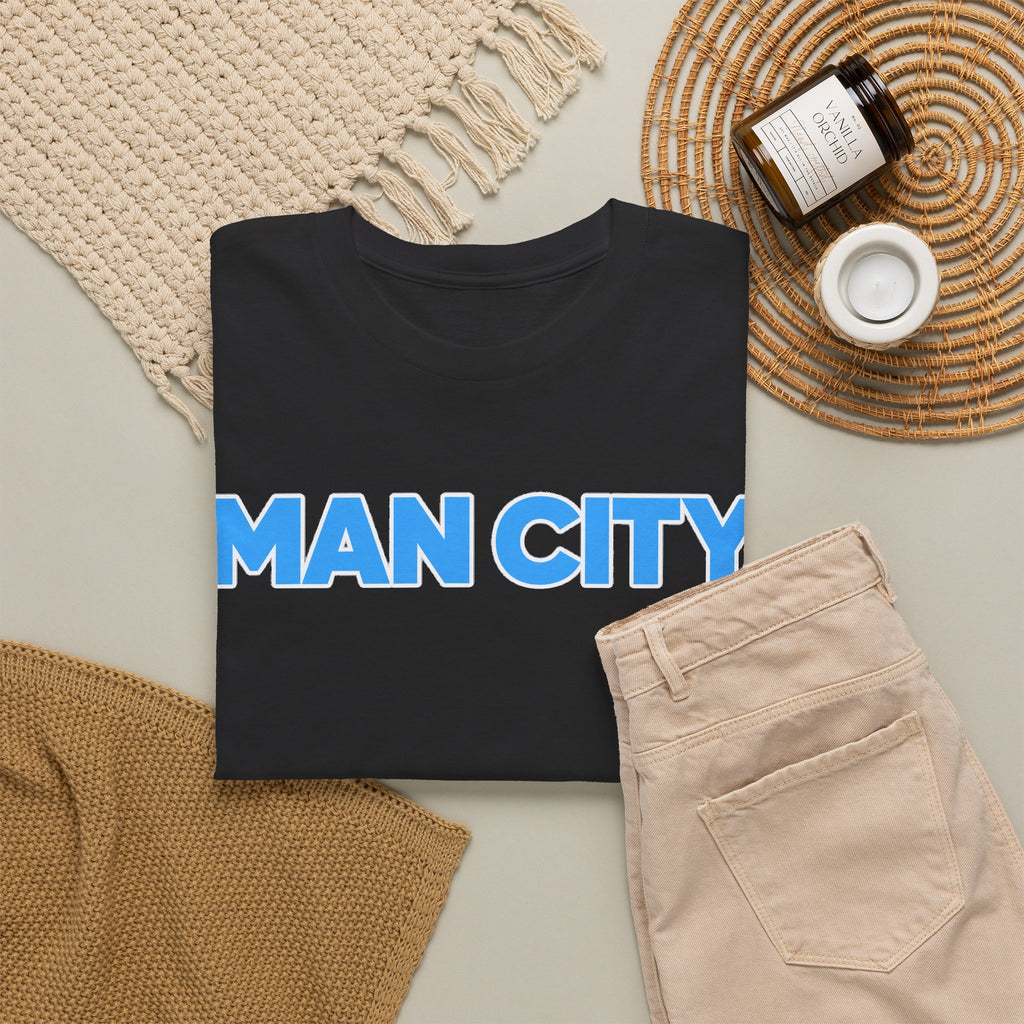Man City Cotton T‑Shirt — Minimal Football Fan Tee
