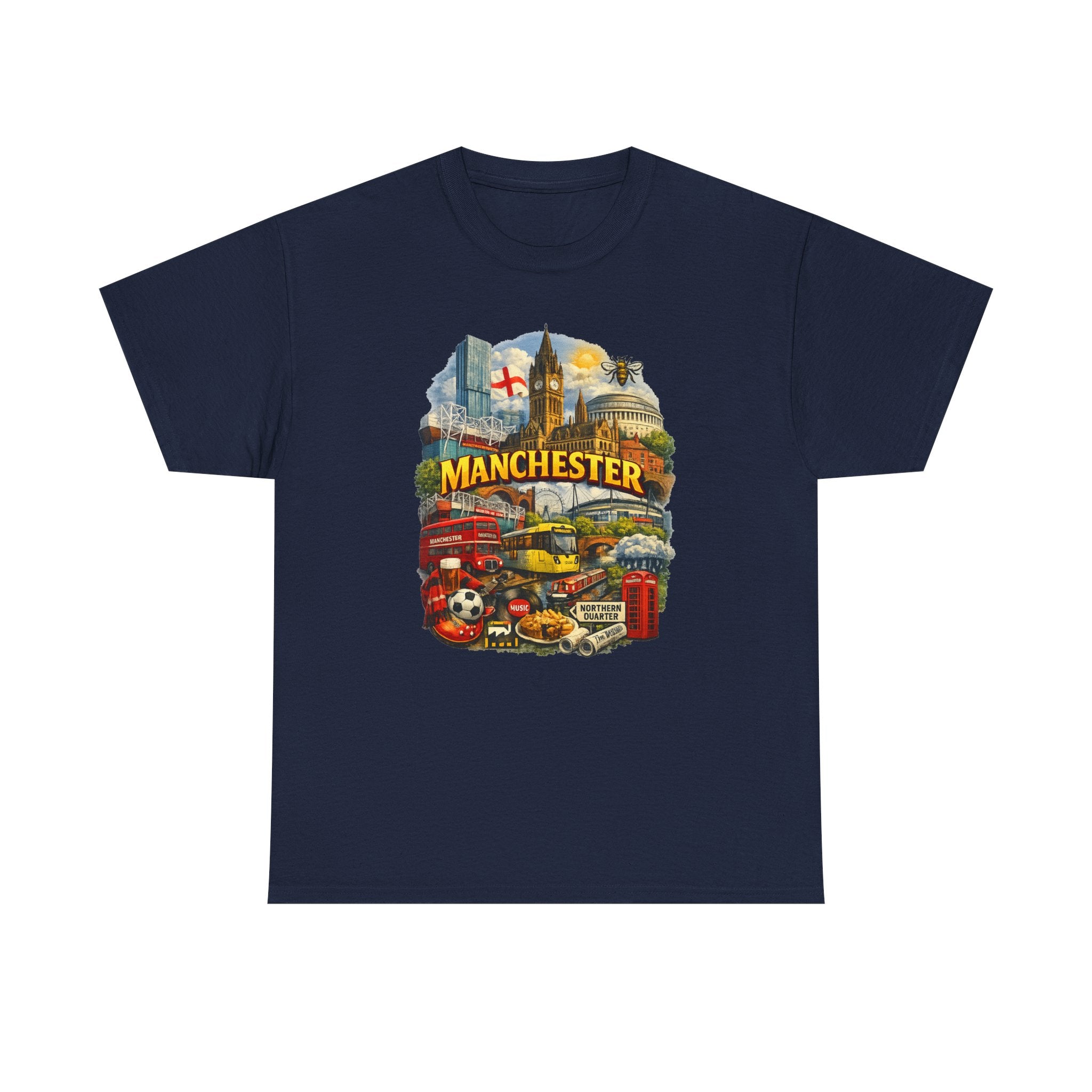 Manchester Skyline Collage T-Shirt