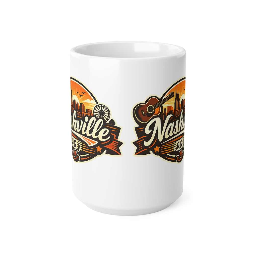 Nashville Ceramic Coffee Cups, 11oz, 15oz