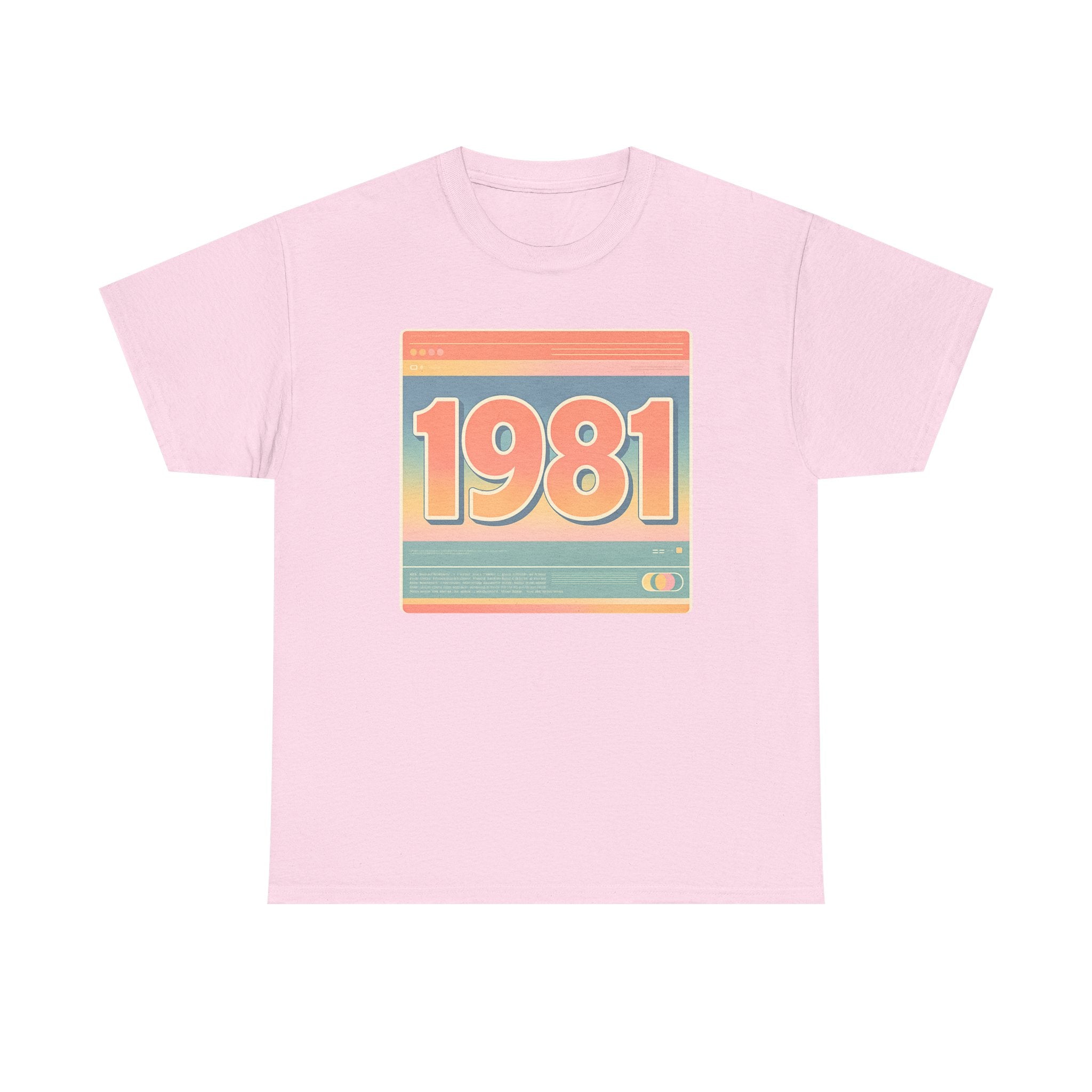 Vintage 1981 Retro Tee — 40th Birthday Gift Shirt