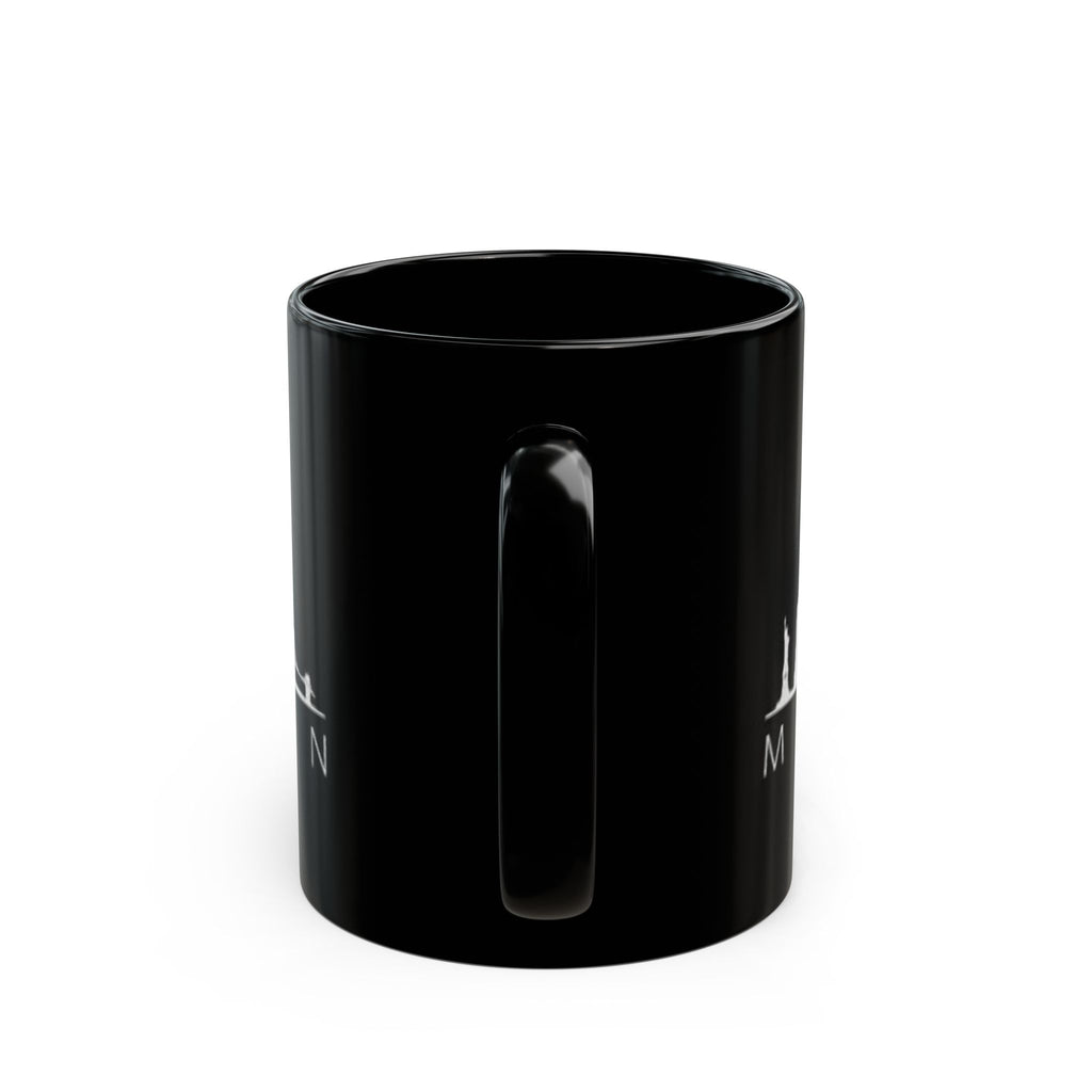 Manhattan Skyline Black Mug — Cityscape Coffee Cup (11oz & 15oz)