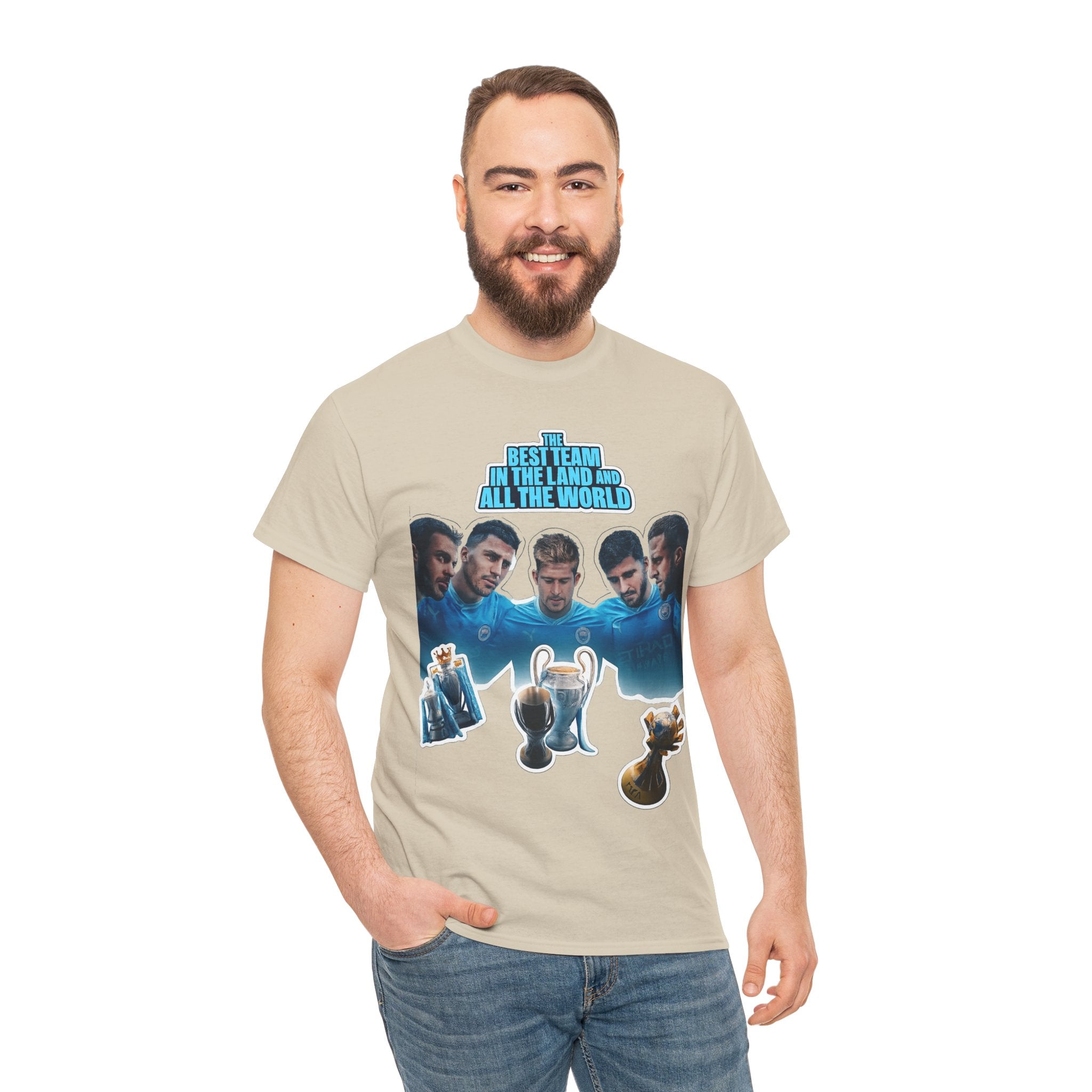 Manchester City — "Best Team in the Land and All the World" Cotton T-Shirt