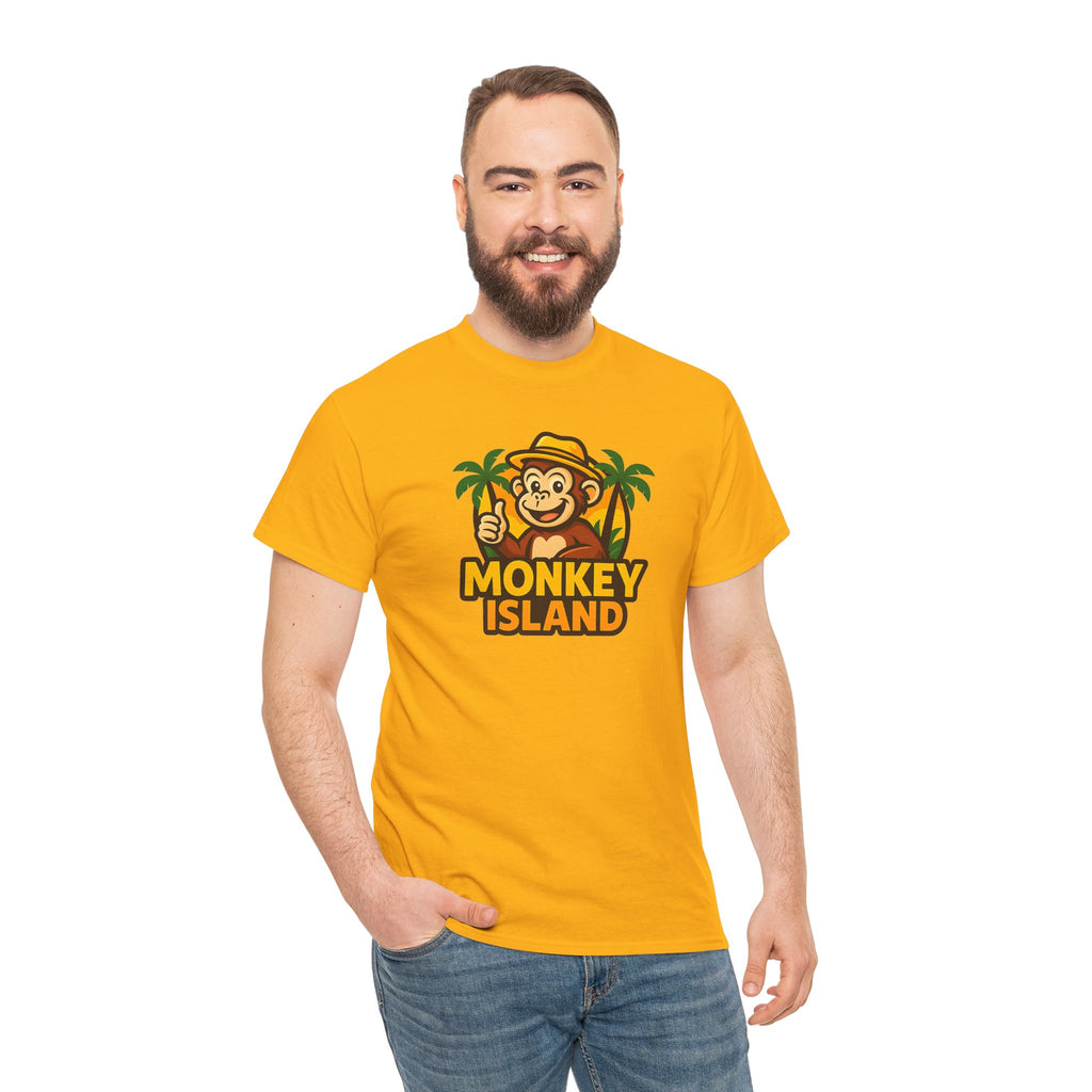 Monkey Island T-Shirt — Cute Tropical Monkey Logo Tee