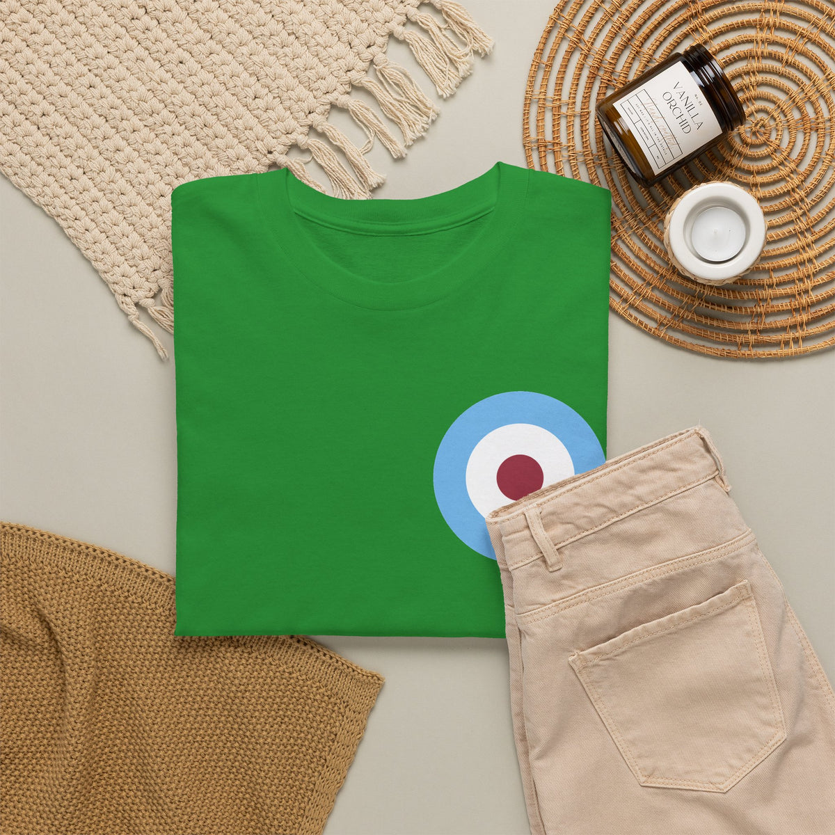 Manchester City Inspired Target Roundel Cotton T-Shirt