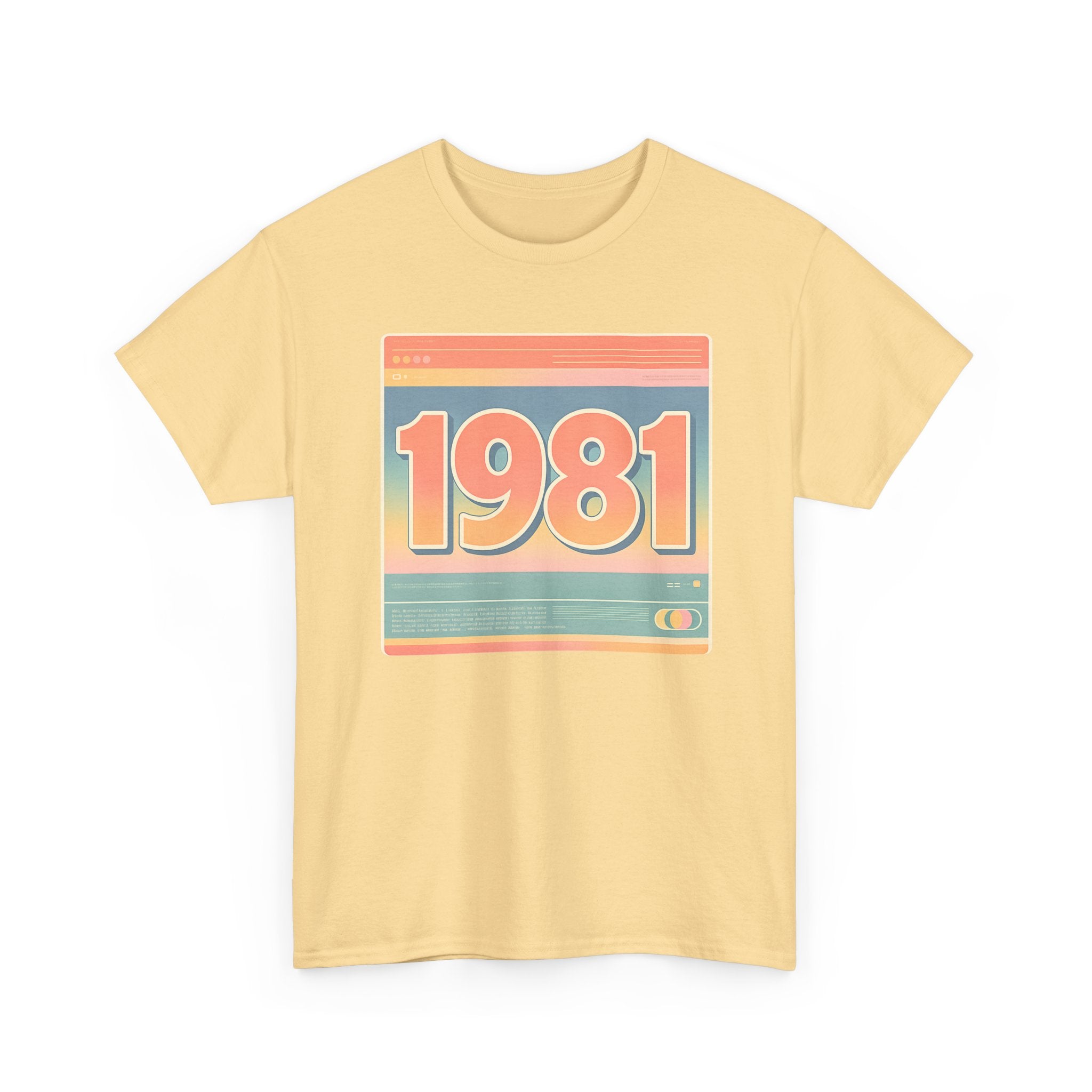 Vintage 1981 Retro Tee — 40th Birthday Gift Shirt