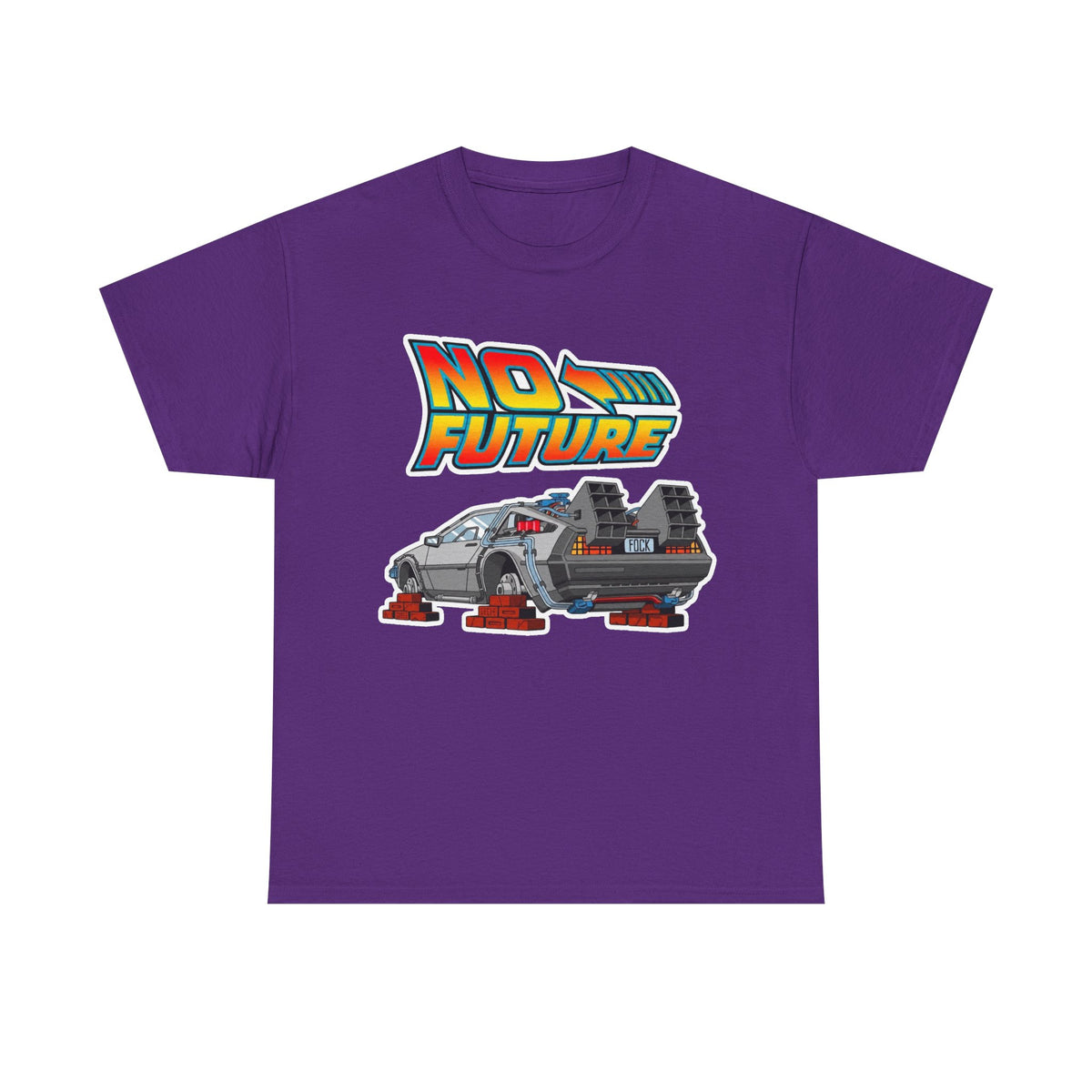 No Future DeLorean Cotton T-Shirt
