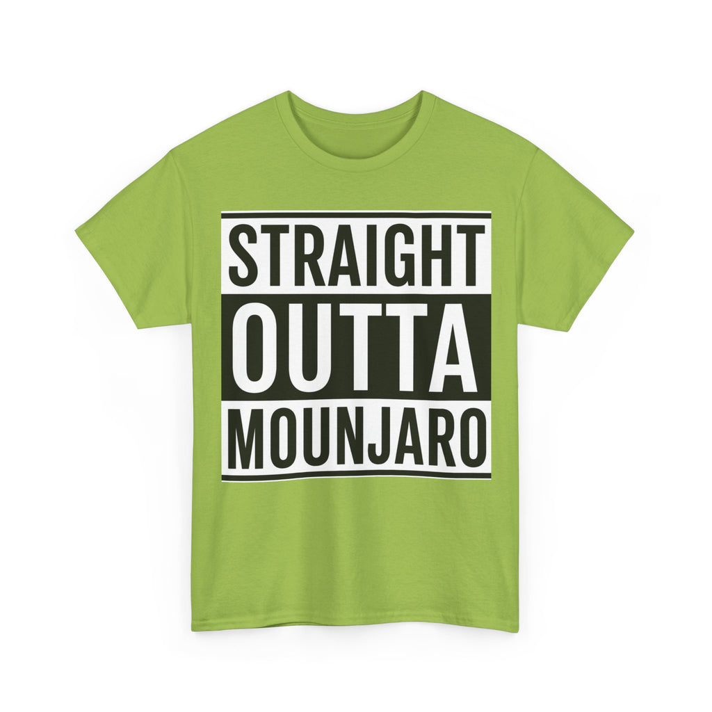T-Shirt — "Straight Outta Mounjaro" Bold Typography Tee