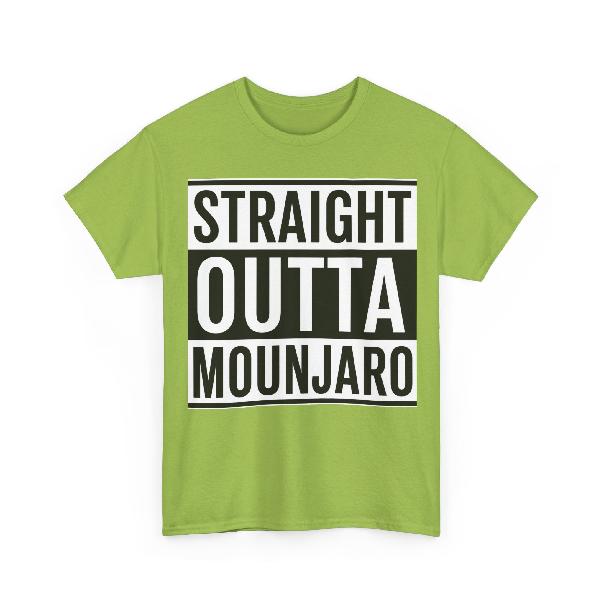 T-Shirt — "Straight Outta Mounjaro" Bold Typography Tee