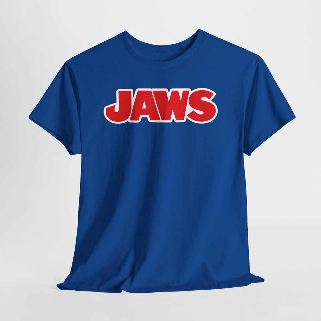 Jaws Logo Tee — Retro Red Movie Graphic T‑Shirt