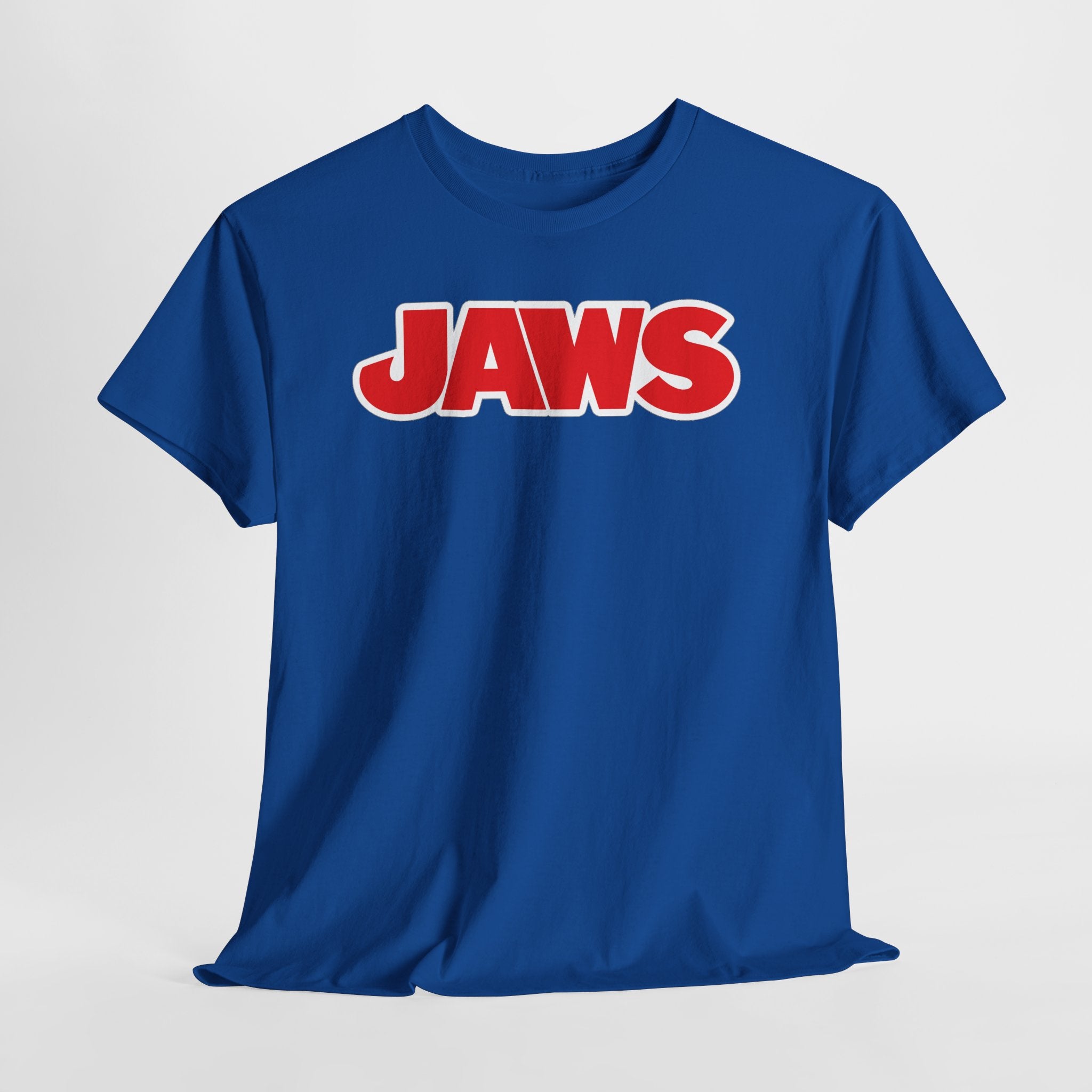 Jaws Logo Tee — Retro Red Movie Graphic T‑Shirt