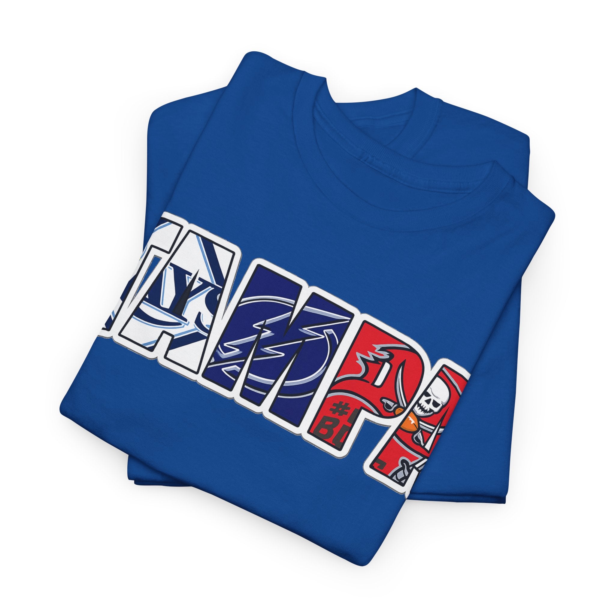 Tampa Block Letter Tee — Florida Flag Graphic T‑Shirt