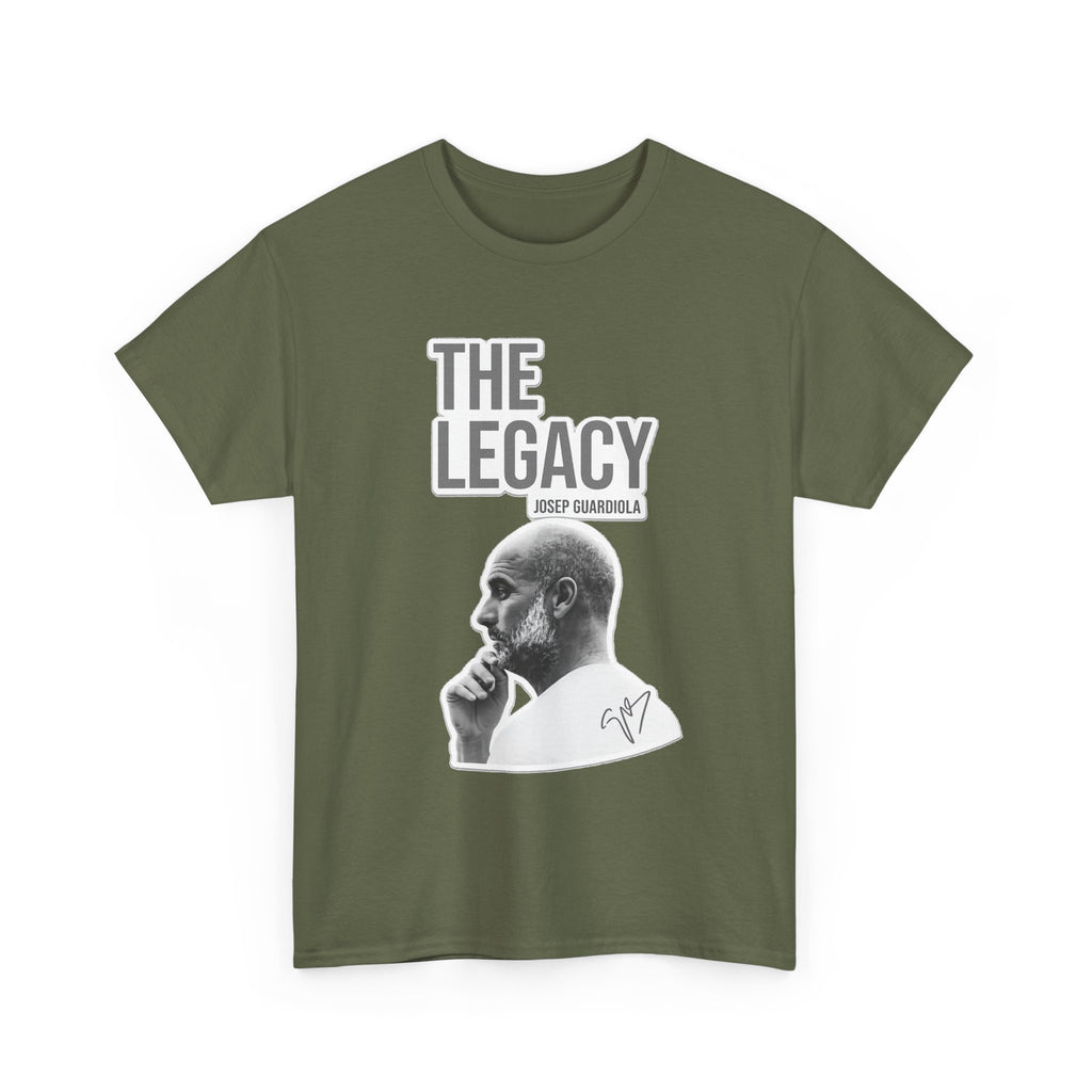 Pep Guardiola Manchester City The Legacy Tee — Inspirational Portrait Graphic T-Shirt