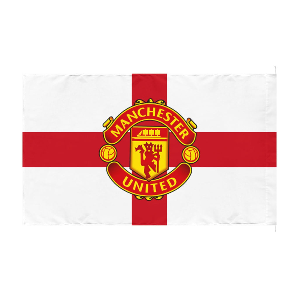Manchester United England Cross Double-Sided Flag