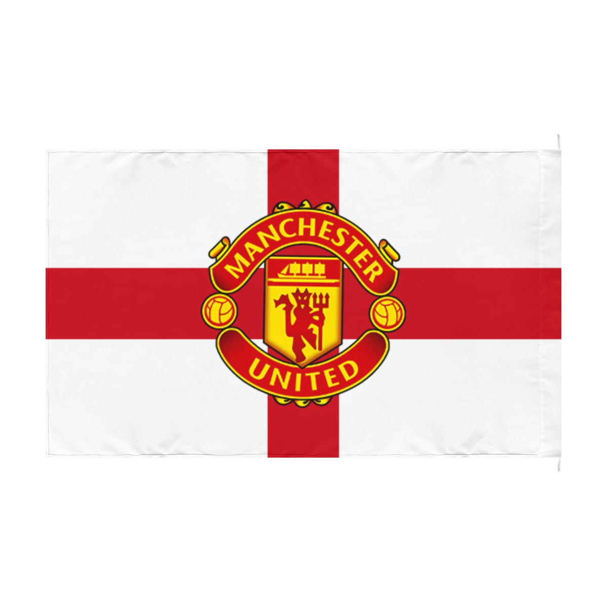 Manchester United England Cross Double-Sided Flag