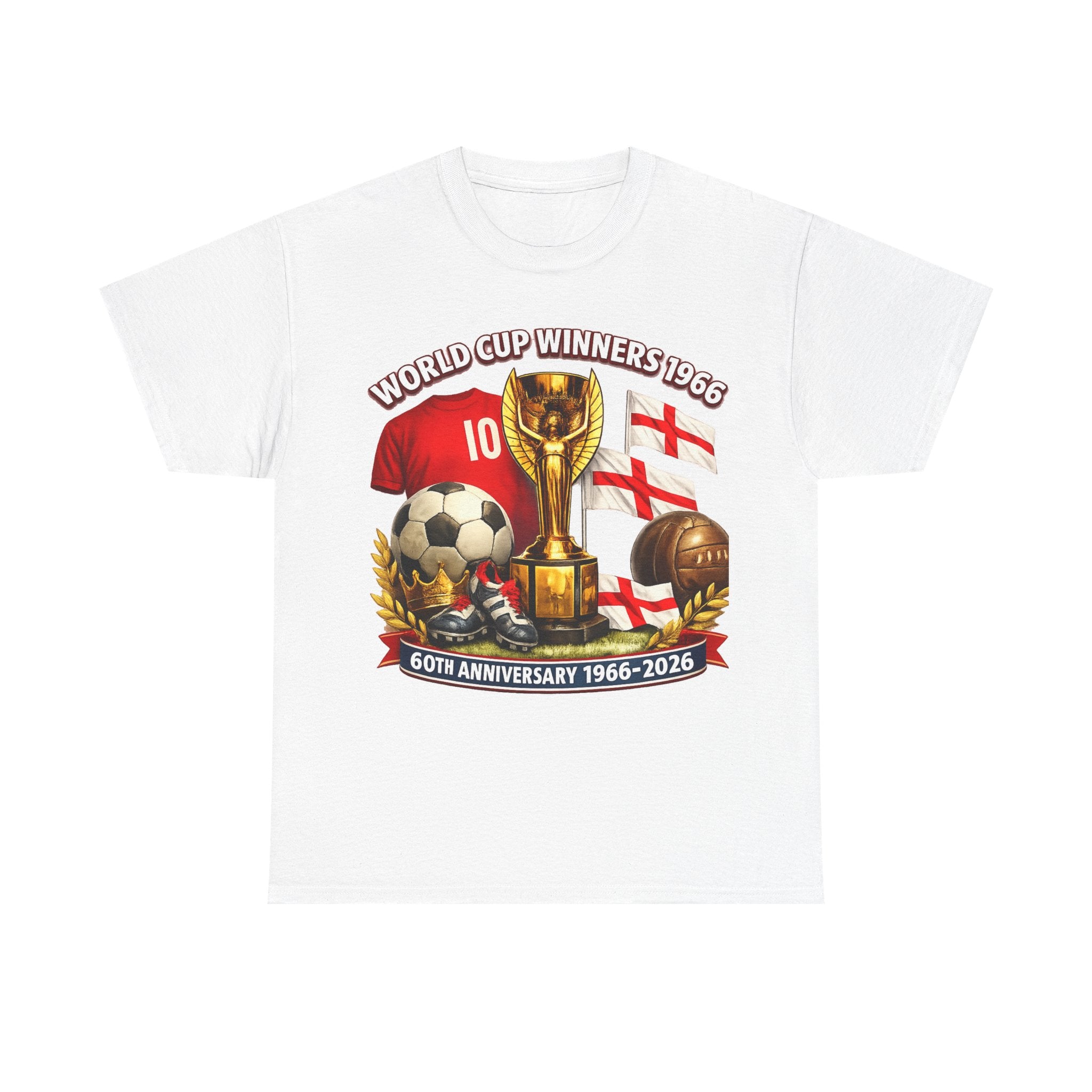 1966 World Cup Winners T‑Shirt — 60th Anniversary England Football Tribute