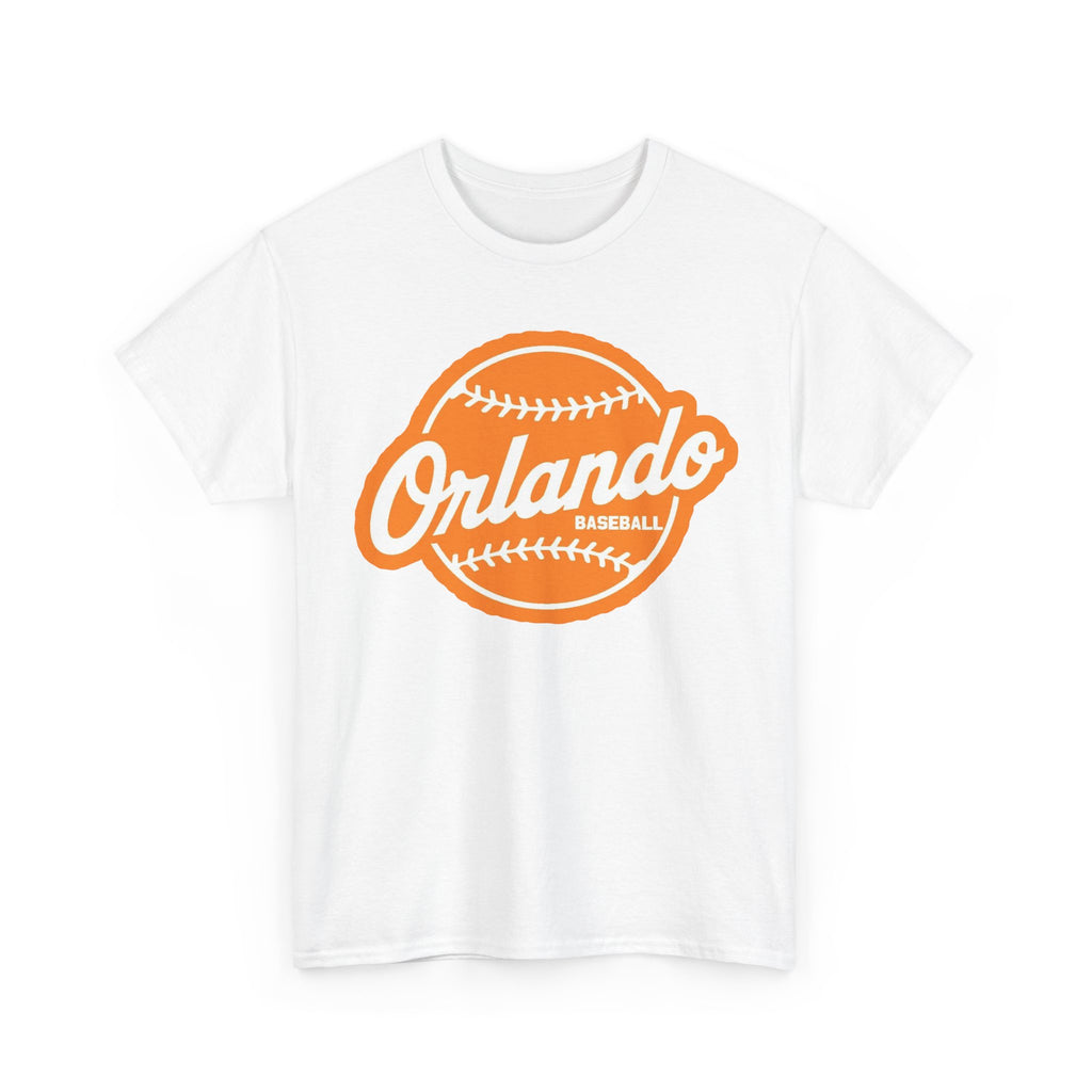 Orlando Baseball Tee — Vintage Orange Baseball Logo T‑Shirt