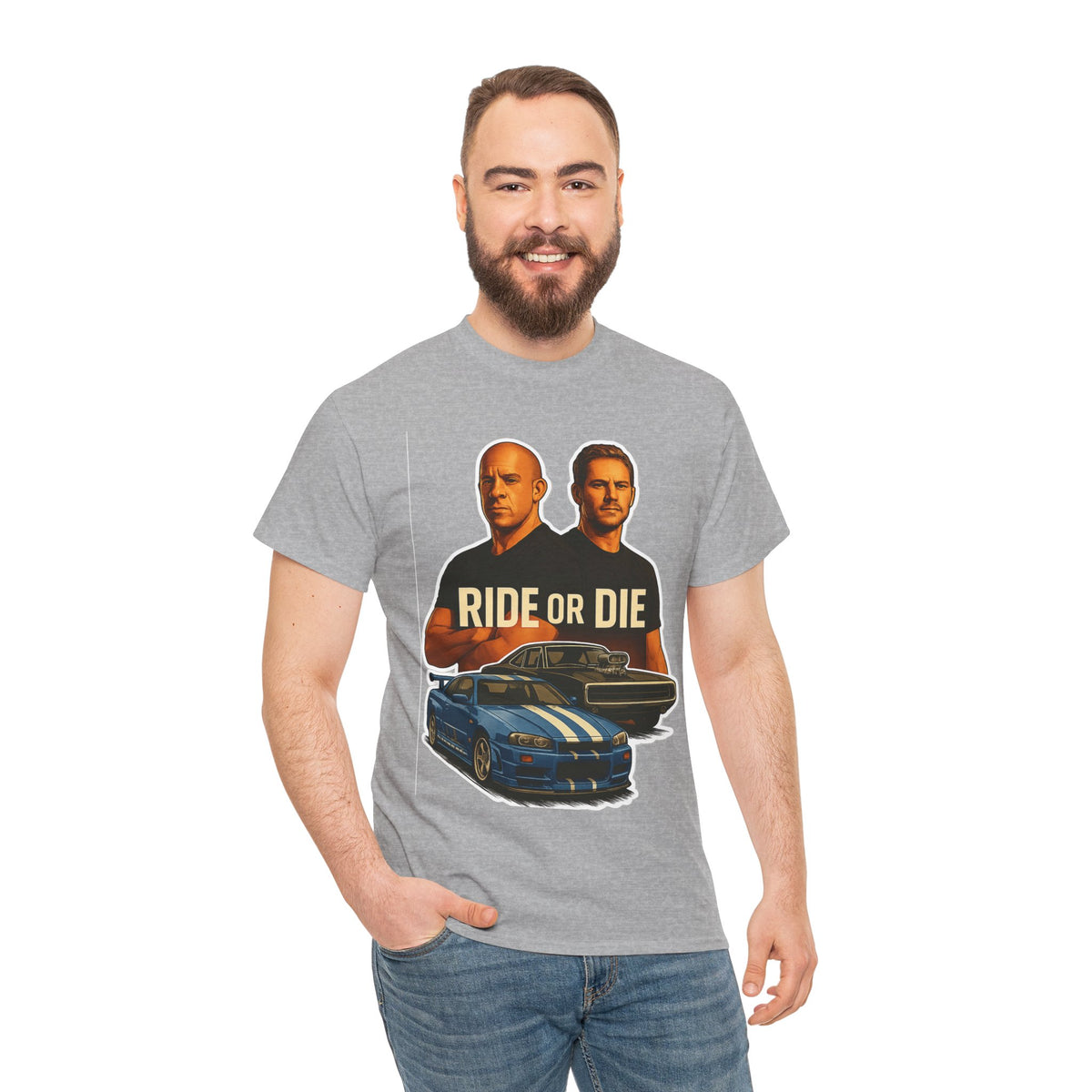 Ride or Die Street Racing Graphic Cotton Tee