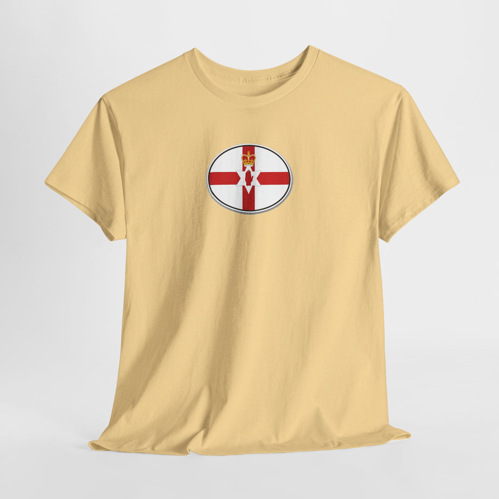 Northern Ireland Flag T‑Shirt — Small Oval Emblem Votton T-Shirt
