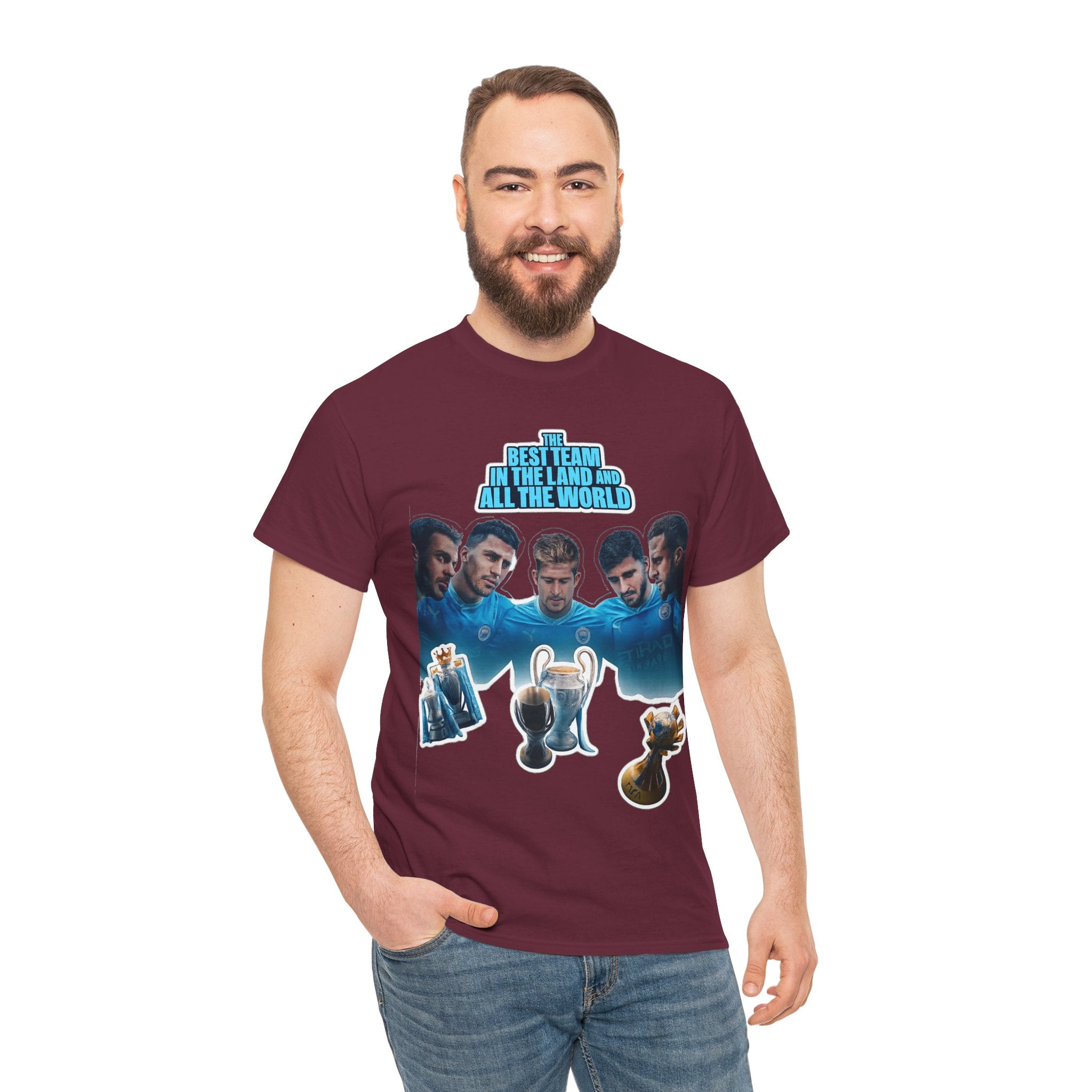 Manchester City — "Best Team in the Land and All the World" Cotton T-Shirt