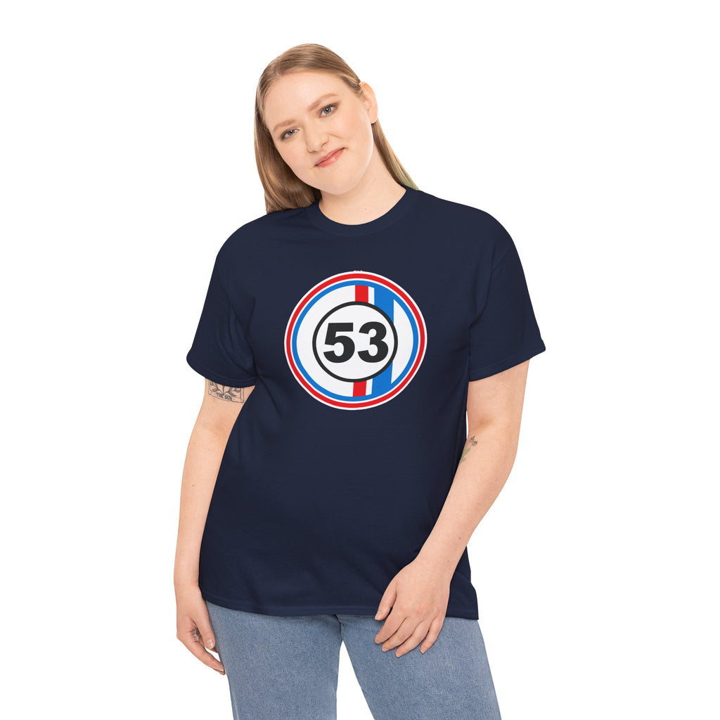 Racing Stripe Number 53 Cotton T-Shirt / Tee