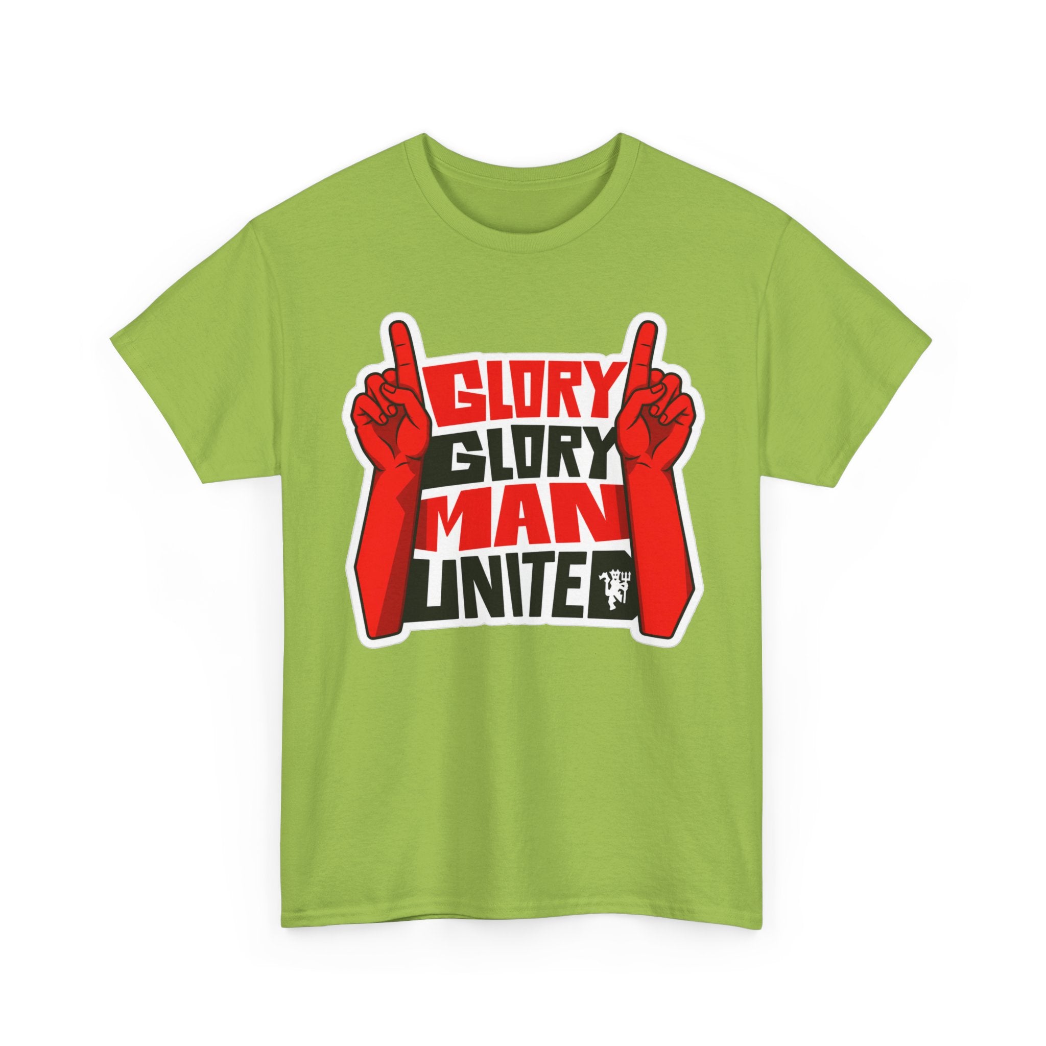 Glory Glory Man United T-Shirt — Retro Red Football Fan Tee