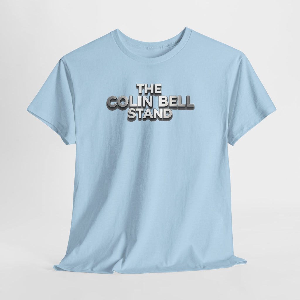 T-Shirt — “The Colin Bell Stand” Retro Chrome Text Tee