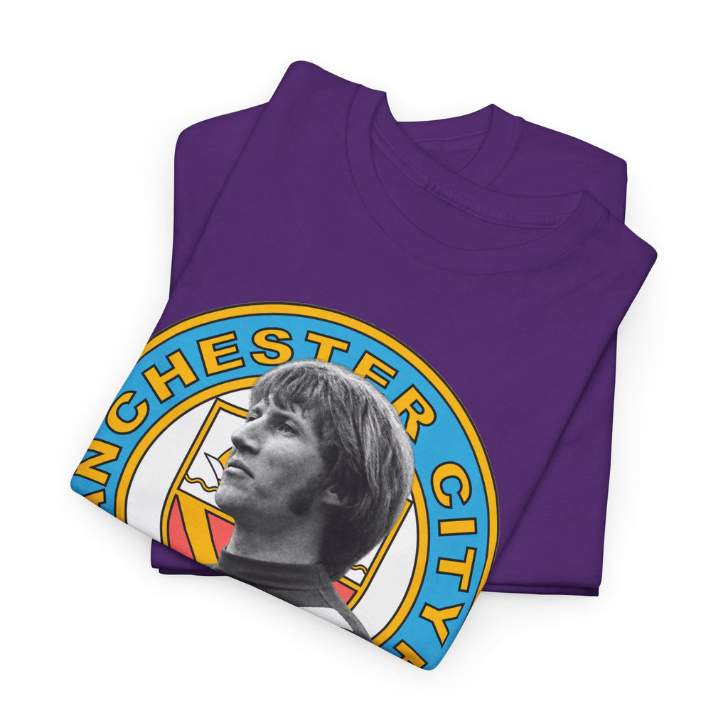 Colin Bell Manchester City Retro Player Portrait Cotton Tee