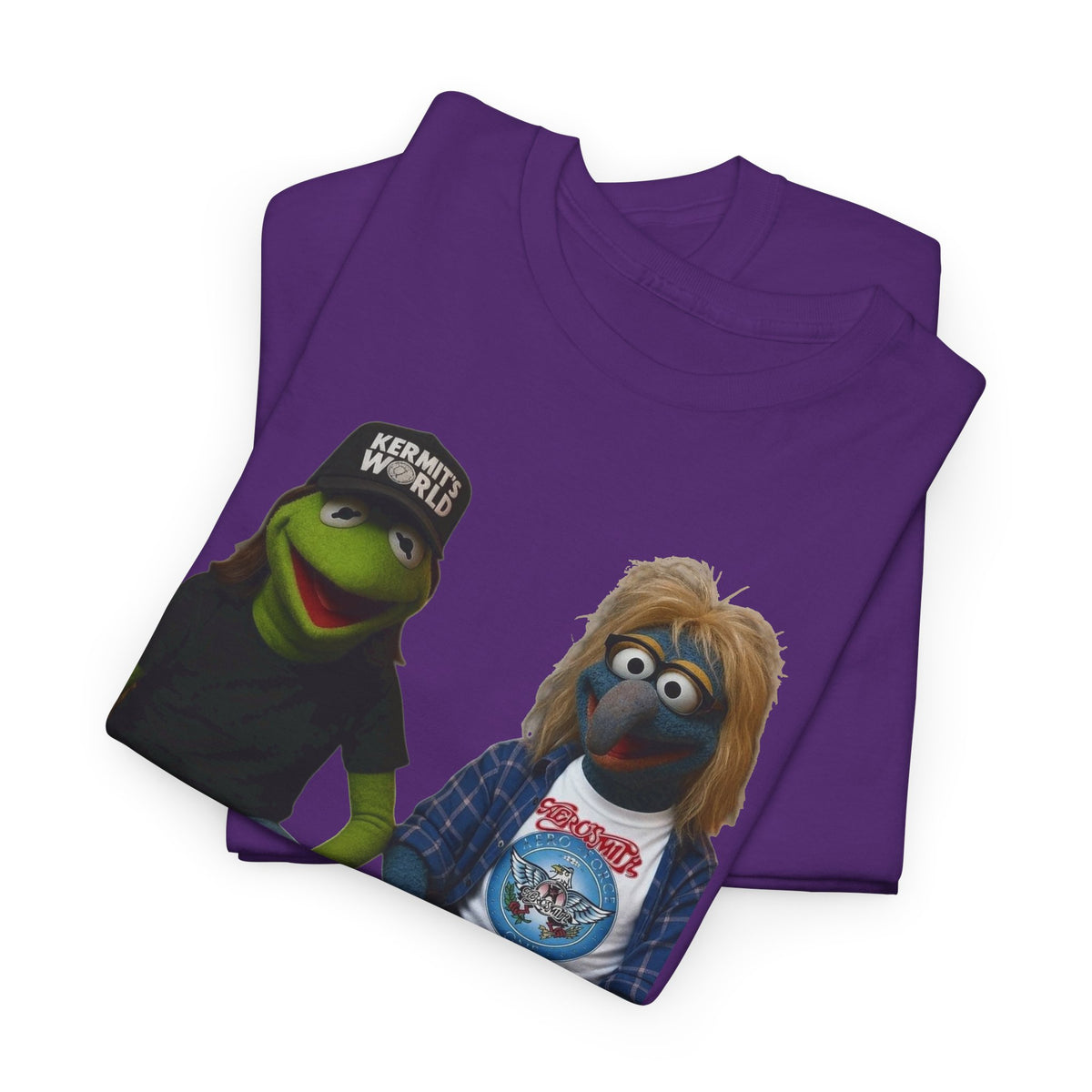 Kermit & Gonzo Waynes World Inspired Character Graphic T-Shirt