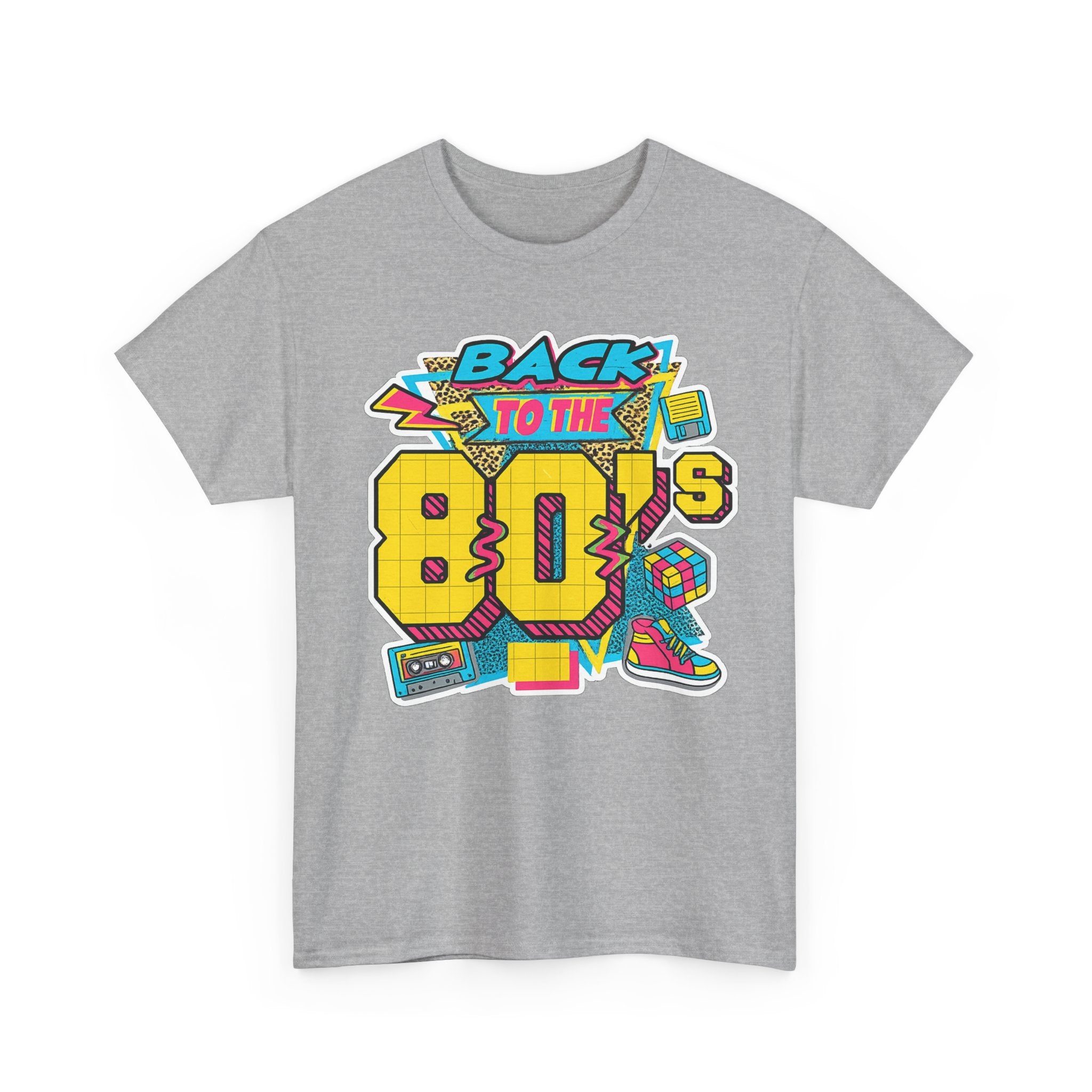 Back to the 80s Retro Graphic Tee — Vintage 80s Neon Design