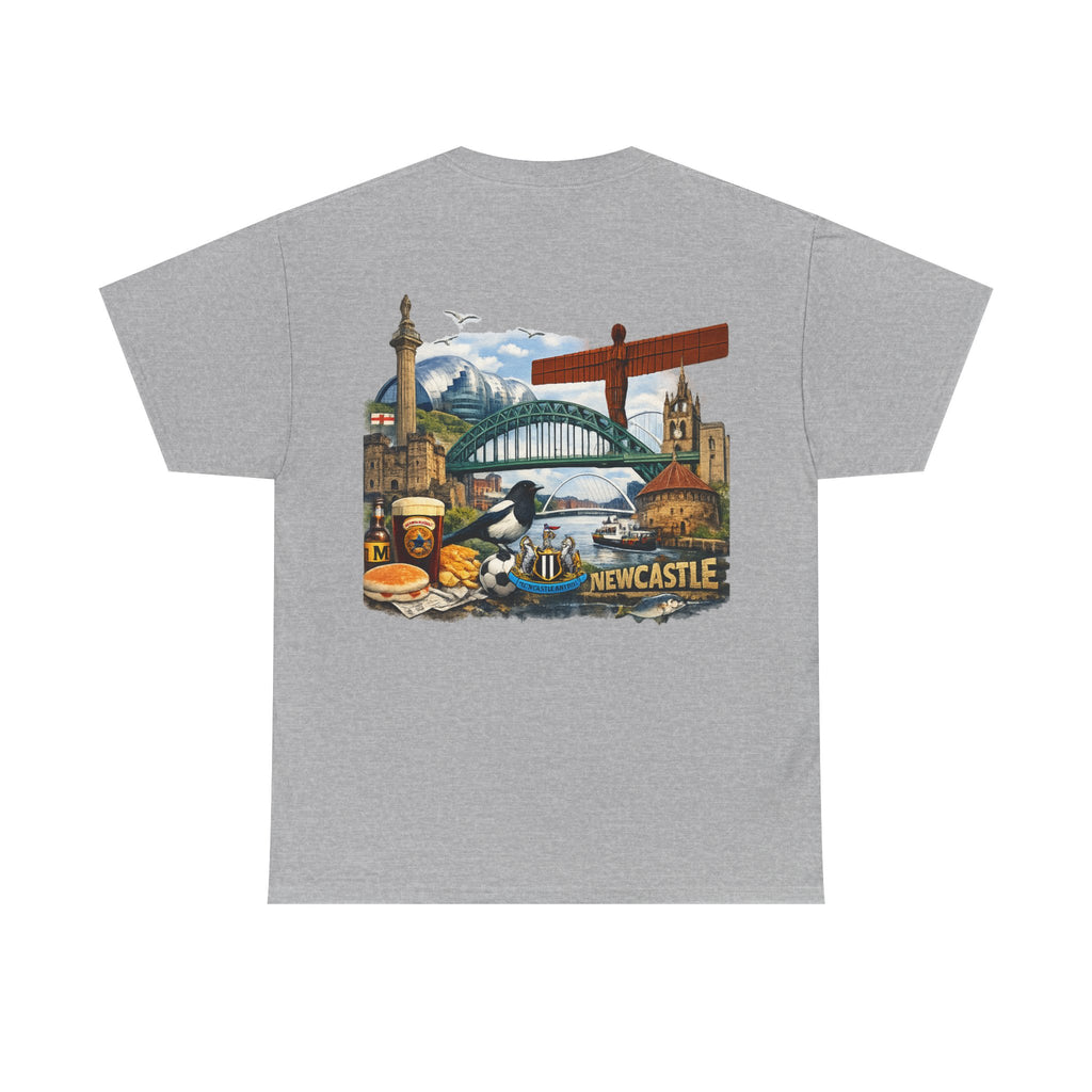 Newcastle Upon Tyne Landmark Tee — Vintage Cityscape T-Shirt