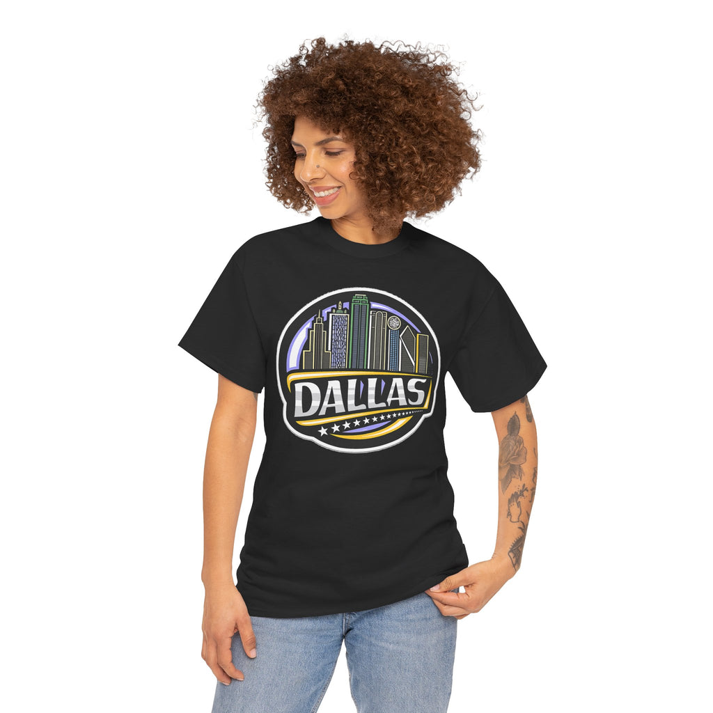 Dallas Skyline Tee — Vintage City Skyline Graphic T-Shirt