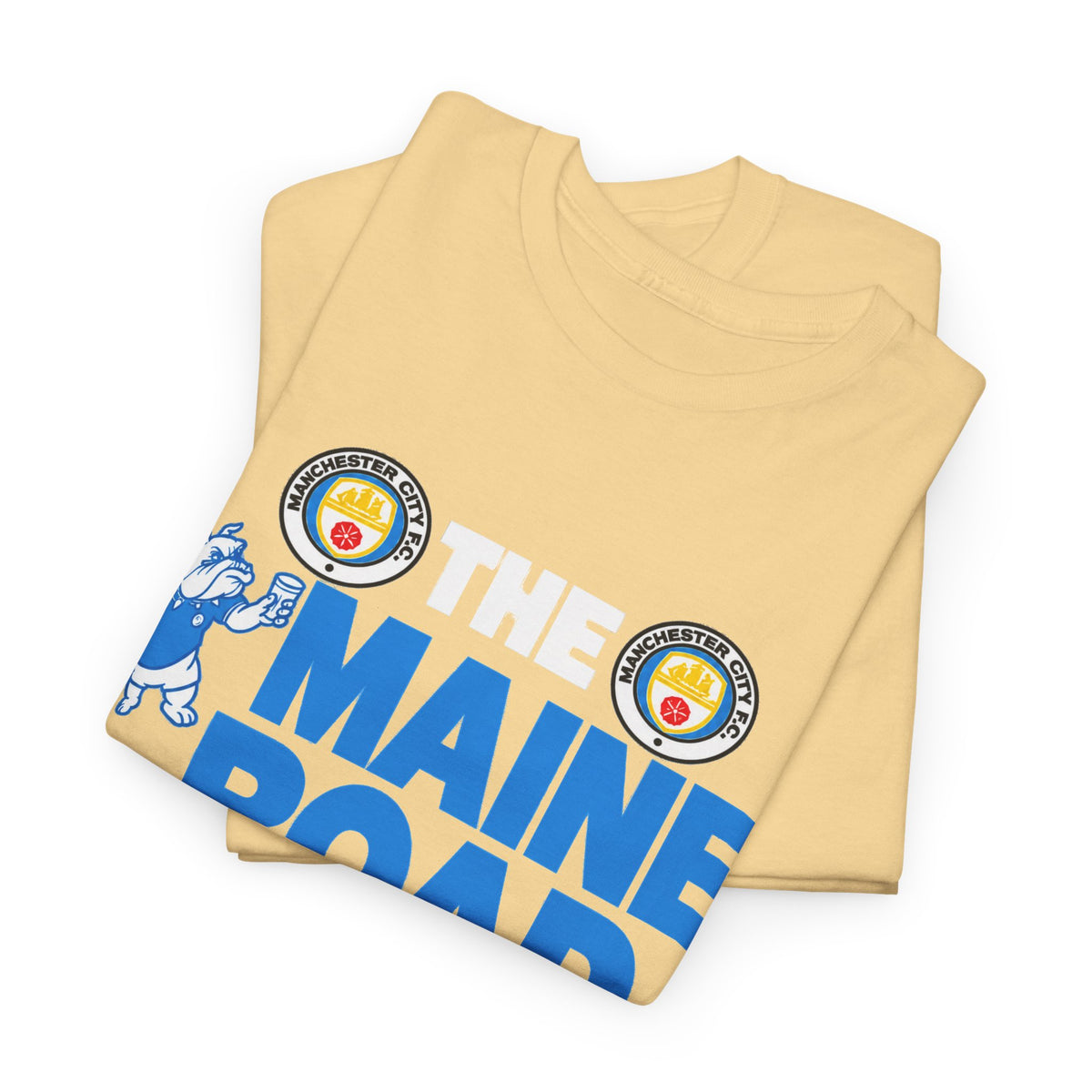 Maine Road Massacre Retro Cotton T-Shirt — Man City 5 vs Man Utd 1 Retro September 1989 Derby T‑Shirt
