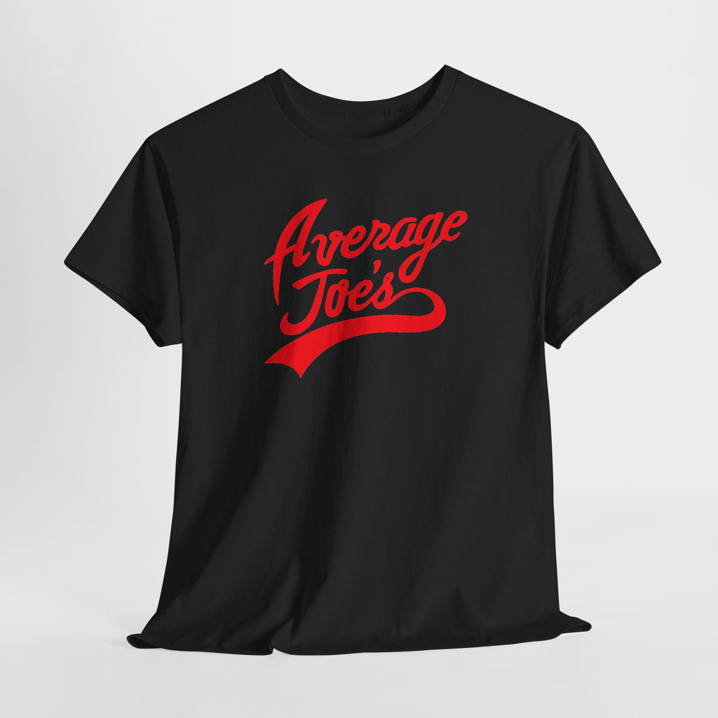 Average Joe's Graphic Tee — Retro Script White T-Shirt
