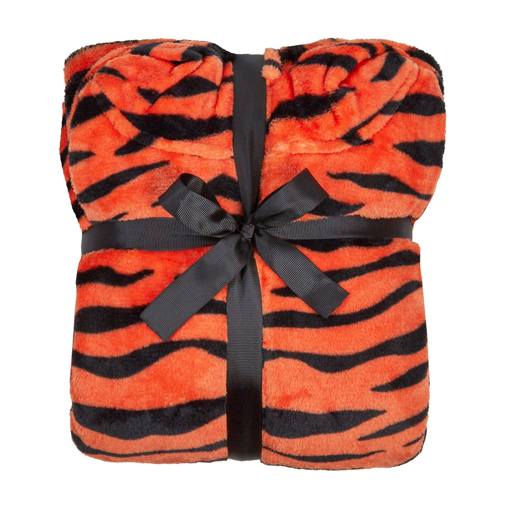 Hooded Tiger Mens Onesie | Fun All-in-One Gorilla and Dino Print Jumpsuit