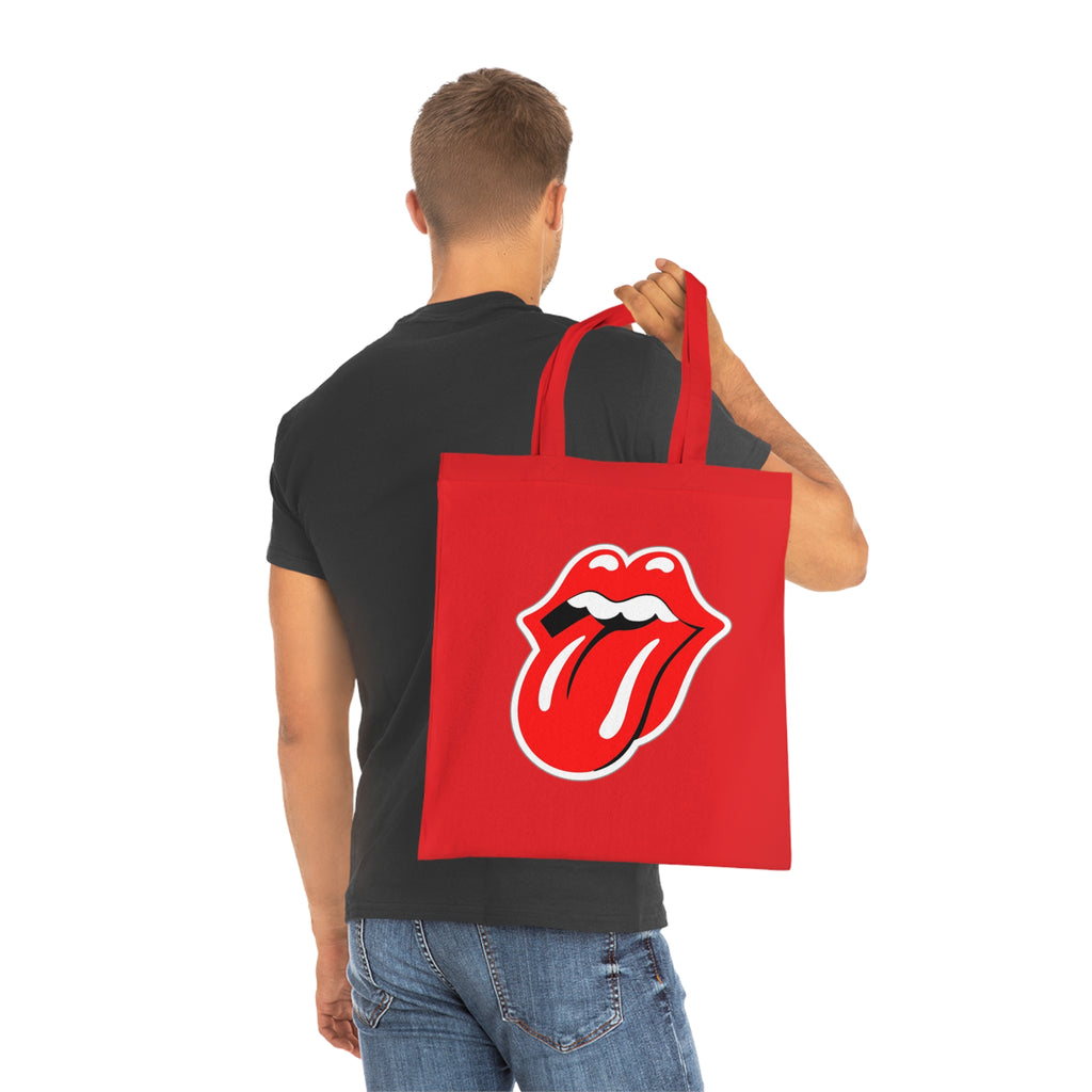 Rock Red Tongue Graphic Tote Bag