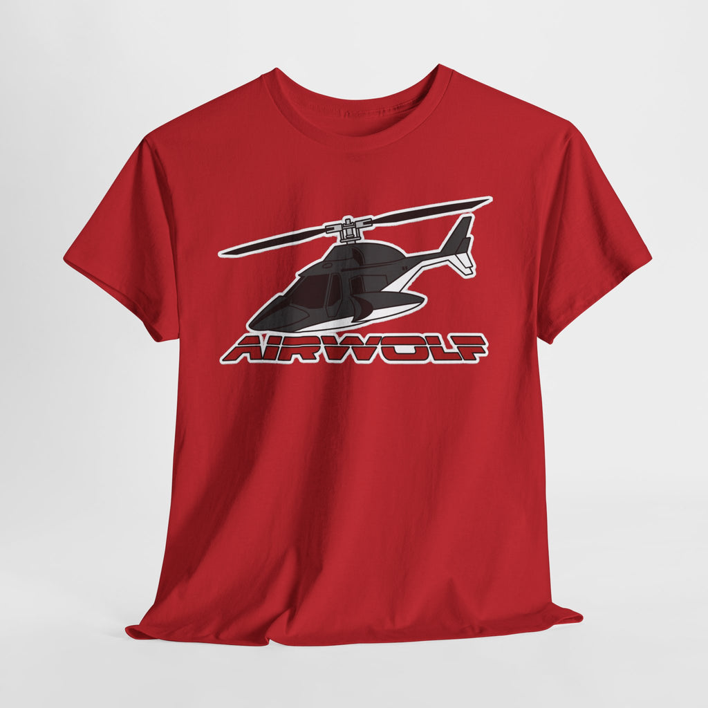 Helicopter Airwolf Tee — Retro Airwolf Logo Graphic T‑Shirt
