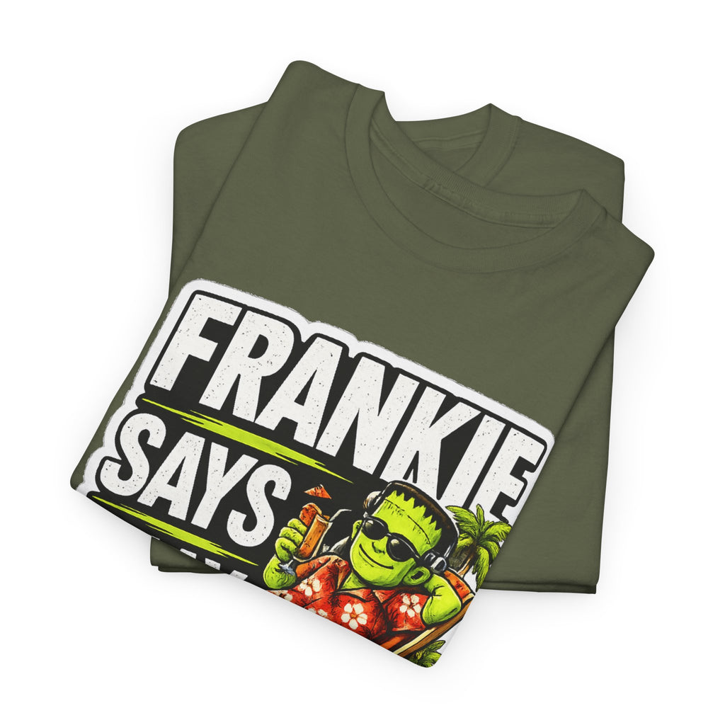 Frankie Says Relax Funny Graphic Cotton T-Shirt