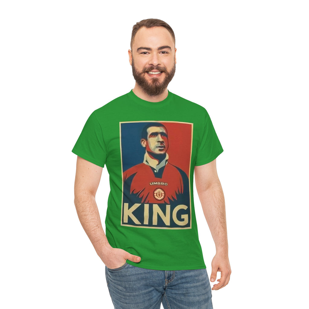 Eric Cantona King Manchester United Graphic Tee — Retro Sports Poster Football Shirt