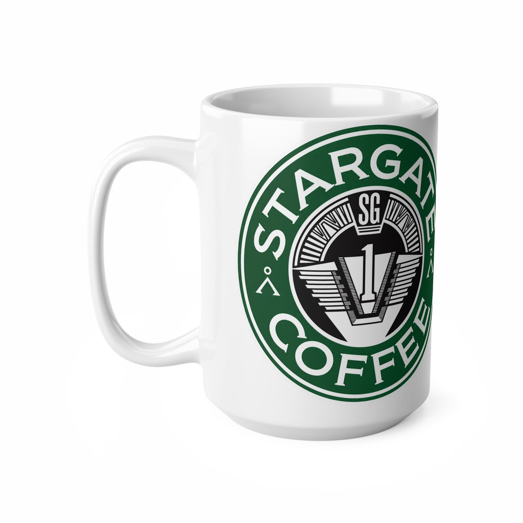Stargate Coffee Ceramic Mug — 11oz & 15oz Branded Logo Coffee Cup