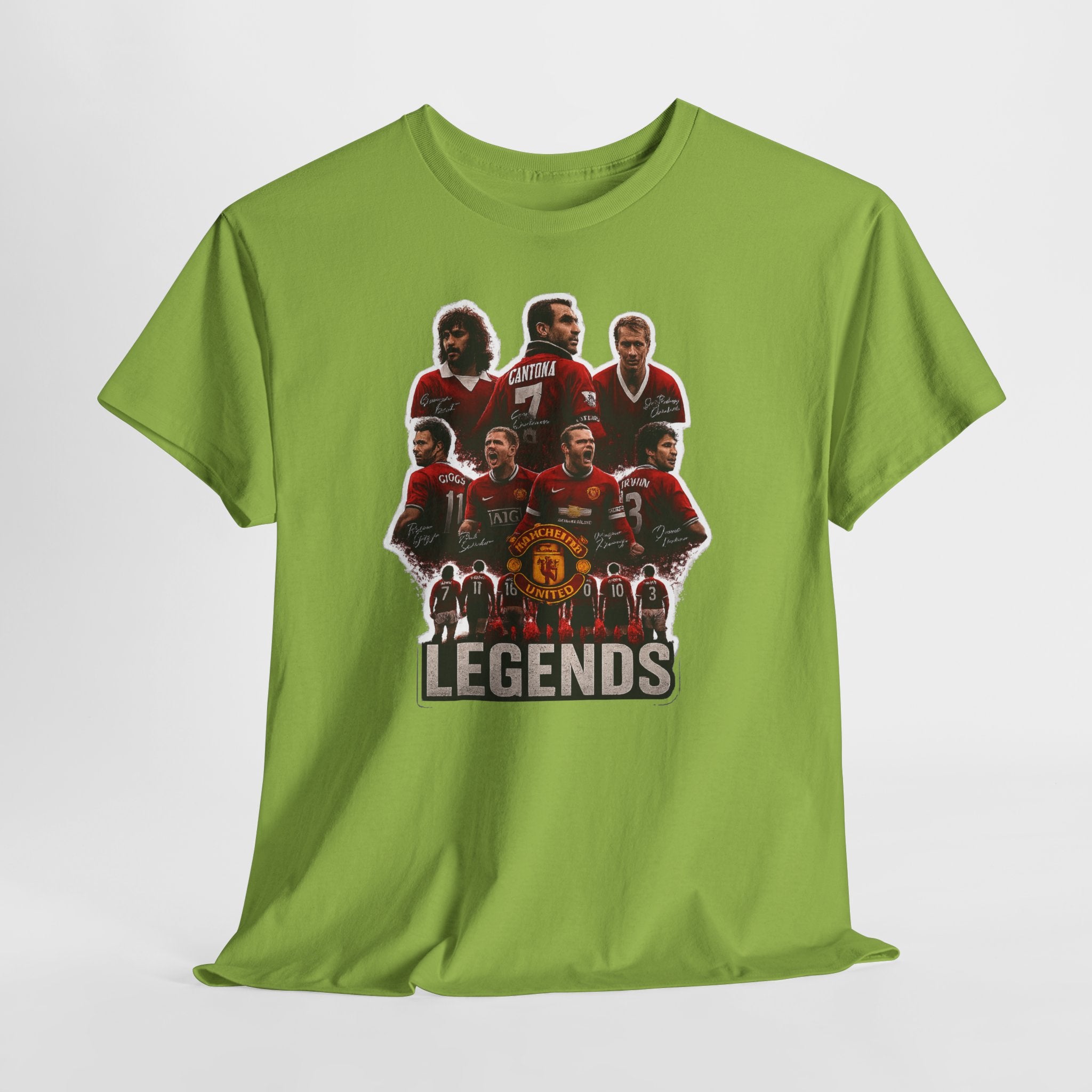 Manchester United Legends Football Team Tee — Retro Manchester United Players Graphic Shirt