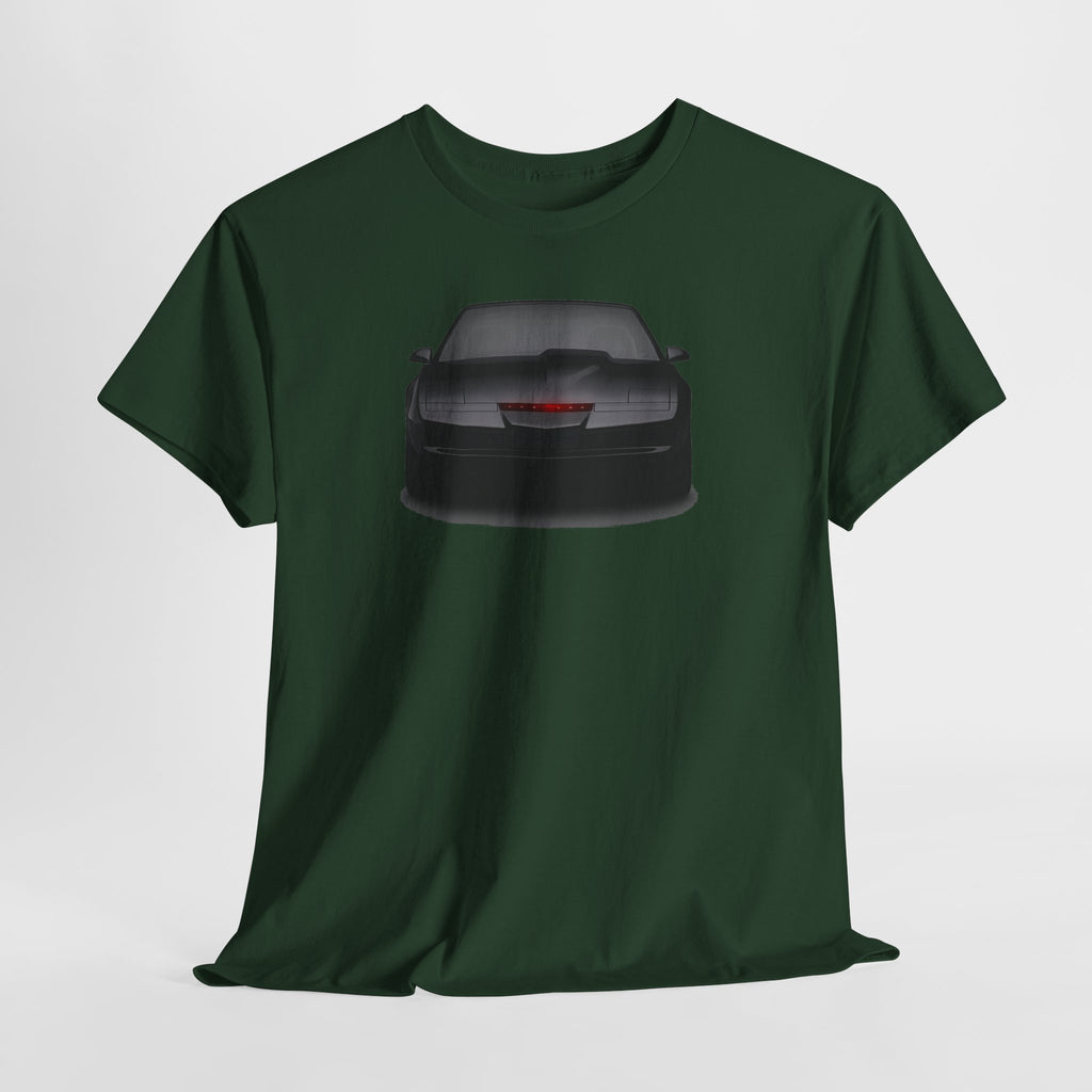 KITT-Inspired Retro Sports Car Tee — Front View Knight Rider Car Graphic Shirt