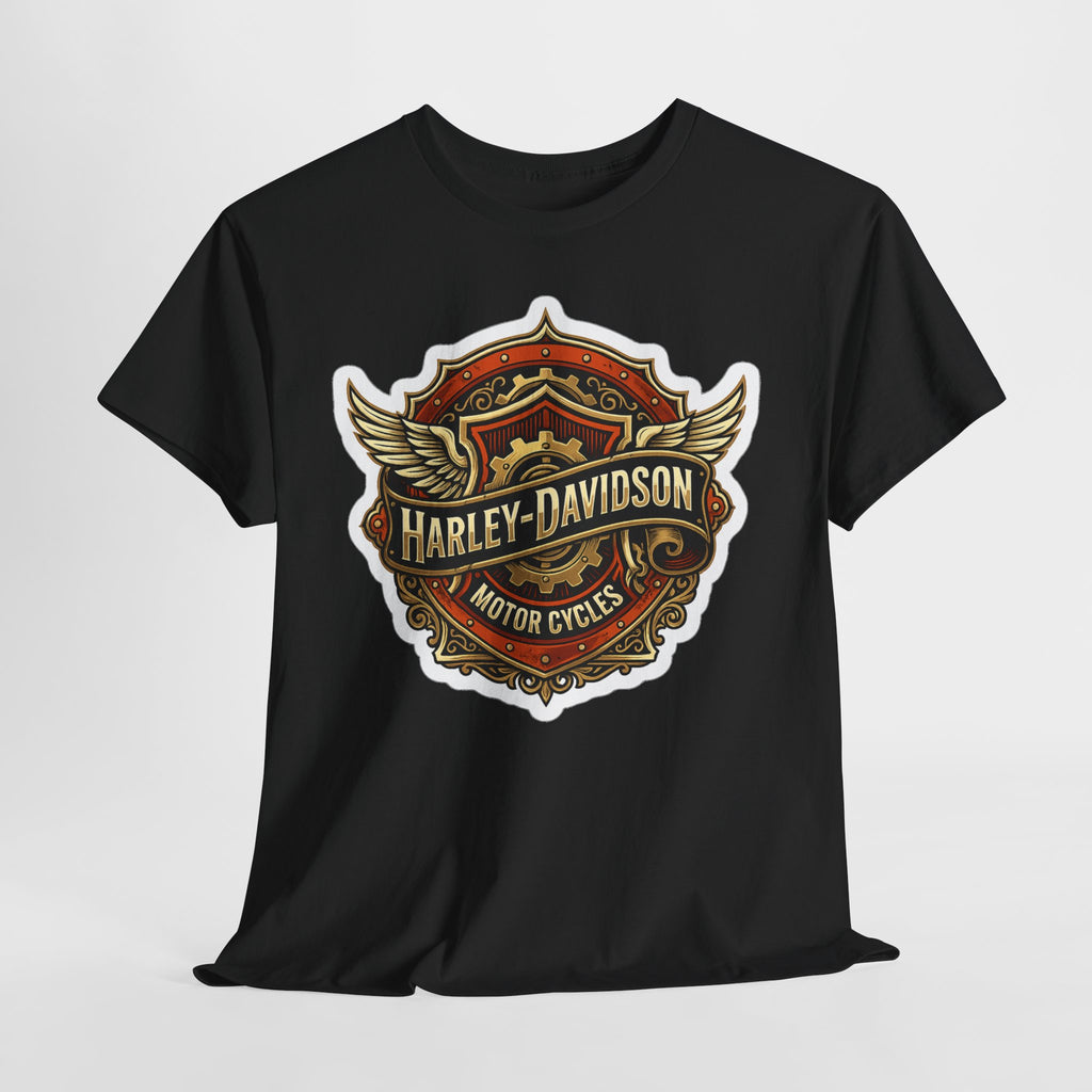 Harley-Davidson Flame Skull Inspired Cotton T-Shirt
