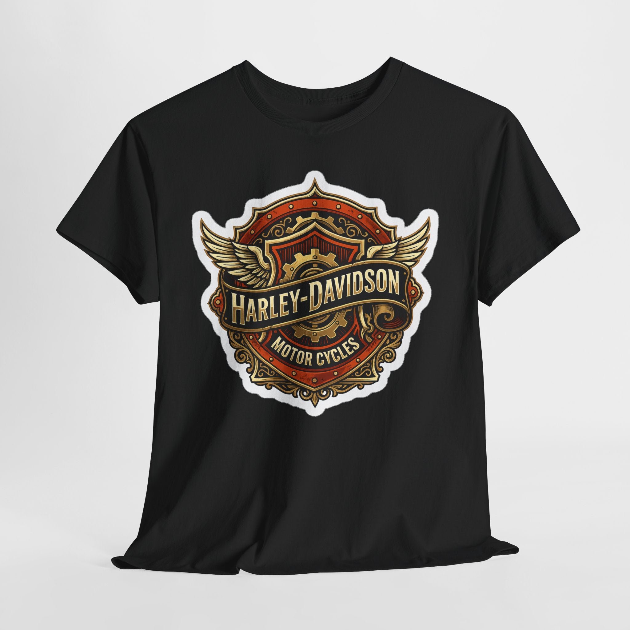Harley-Davidson Flame Skull Inspired Cotton T-Shirt