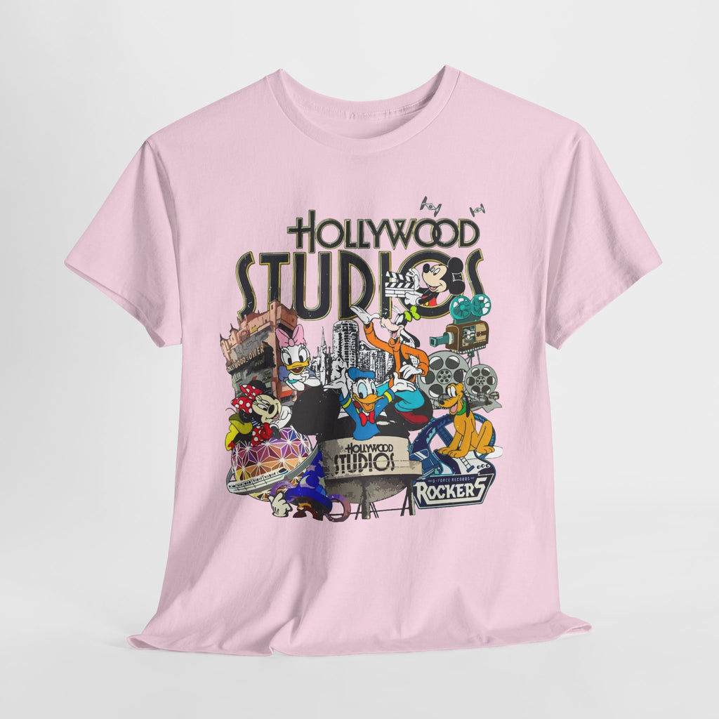 Hollywood Studios Collage T-Shirt — Vintage Theme Park Character Tee