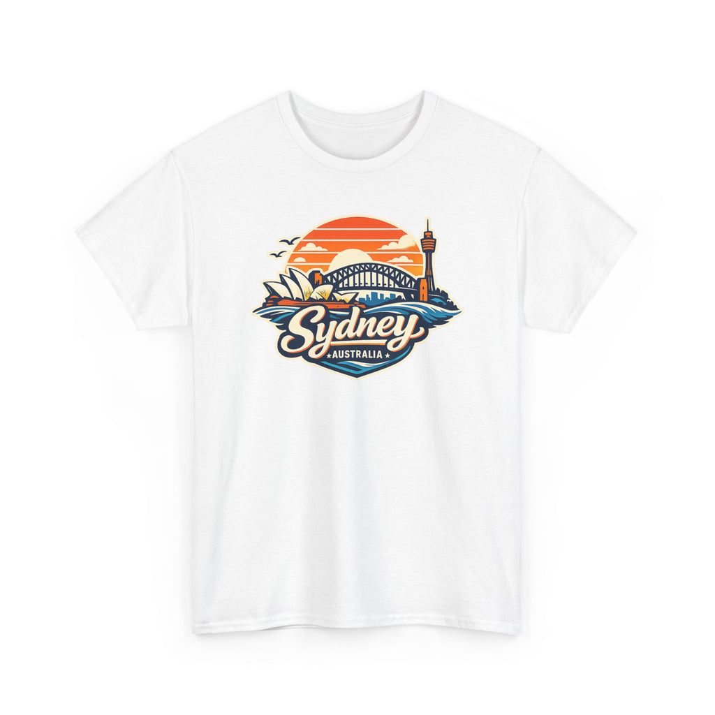 Sydney Australia Sunset Tee — Vintage Coastal Travel T‑Shirt