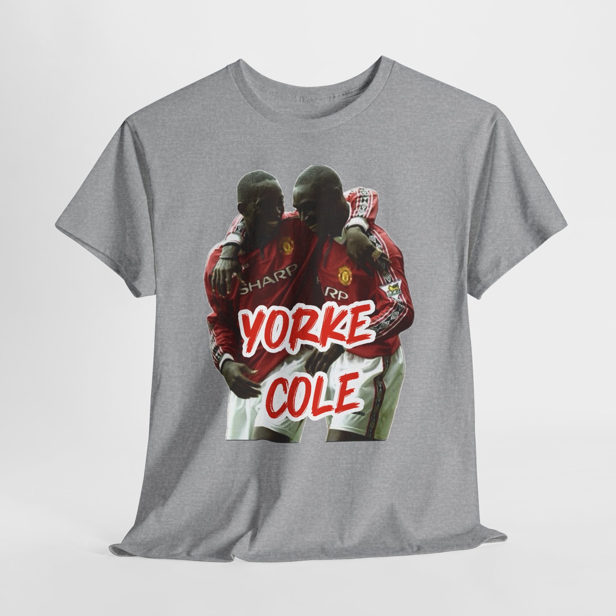 Yorke & Cole Manchester United Soccer Legends Graphic Tee — 'Yorke Cole' Retro Football Shirt