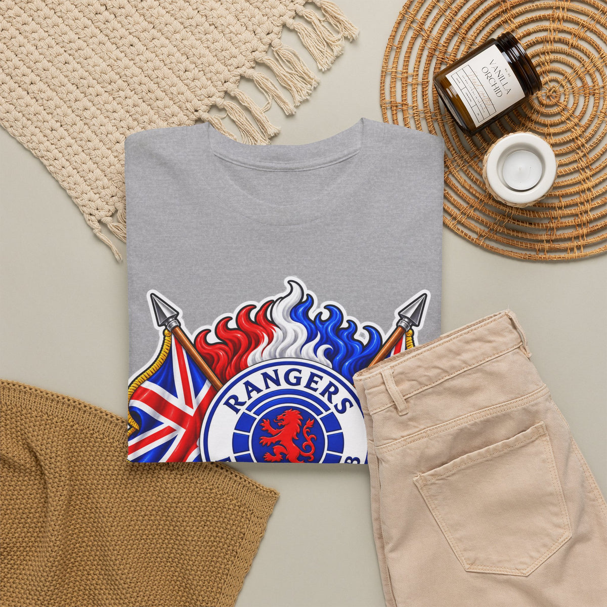 Rangers Football Club Tee — "We Are The People" Crest Cotton T-Shirt