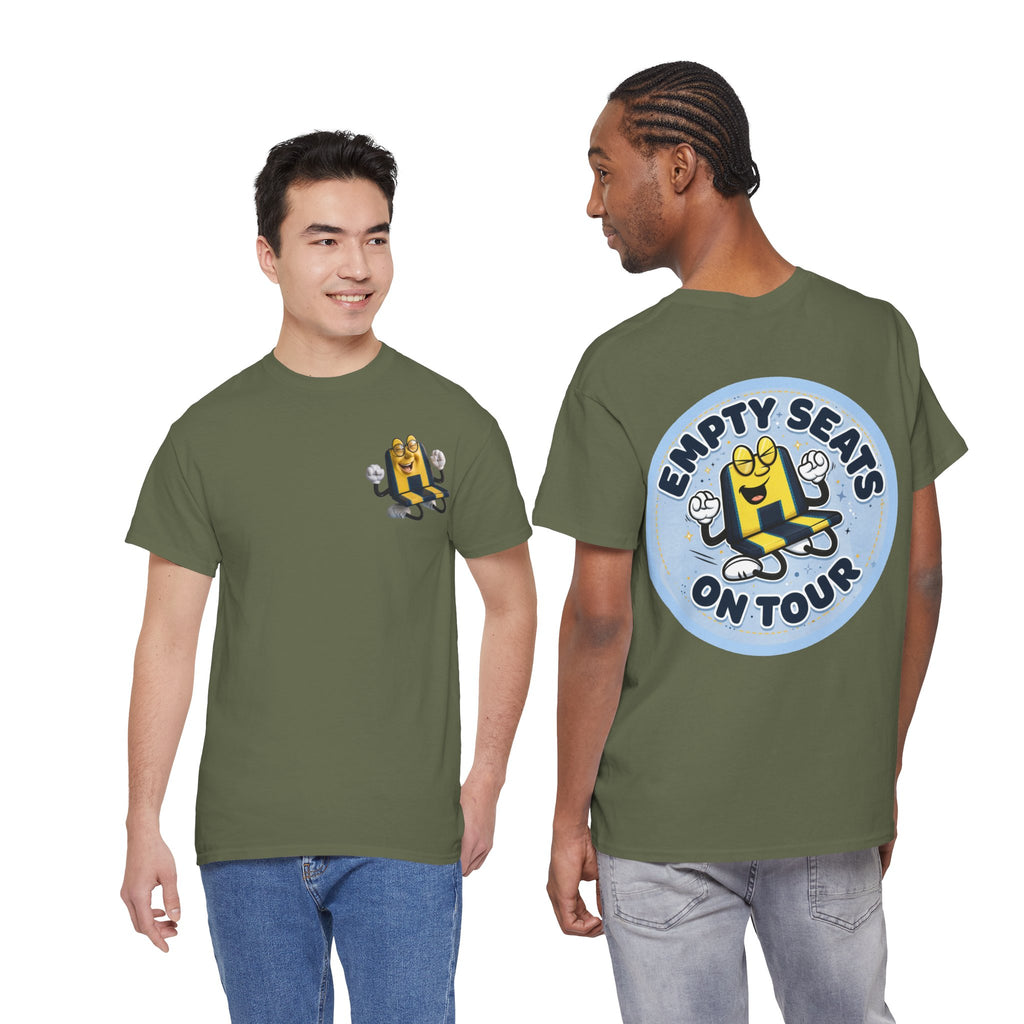 Manchester City T‑Shirt — "Empty Seats On Tour" Cartoon Seat Graphic Tee