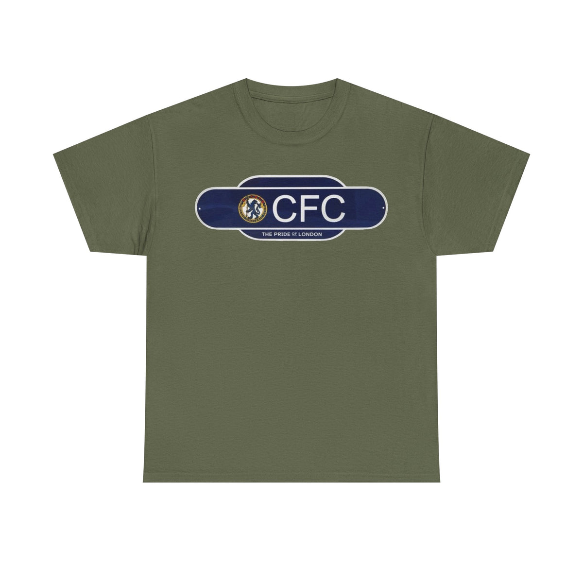 Chelsea Railway Sign Crest Logo T‑Shirt — Retro Football Badge Tee