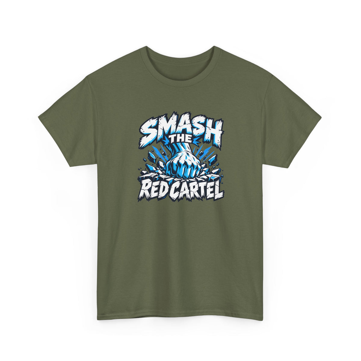 Smash the Red Cartel Unisex Heavy Cotton T-Shirt / Tee